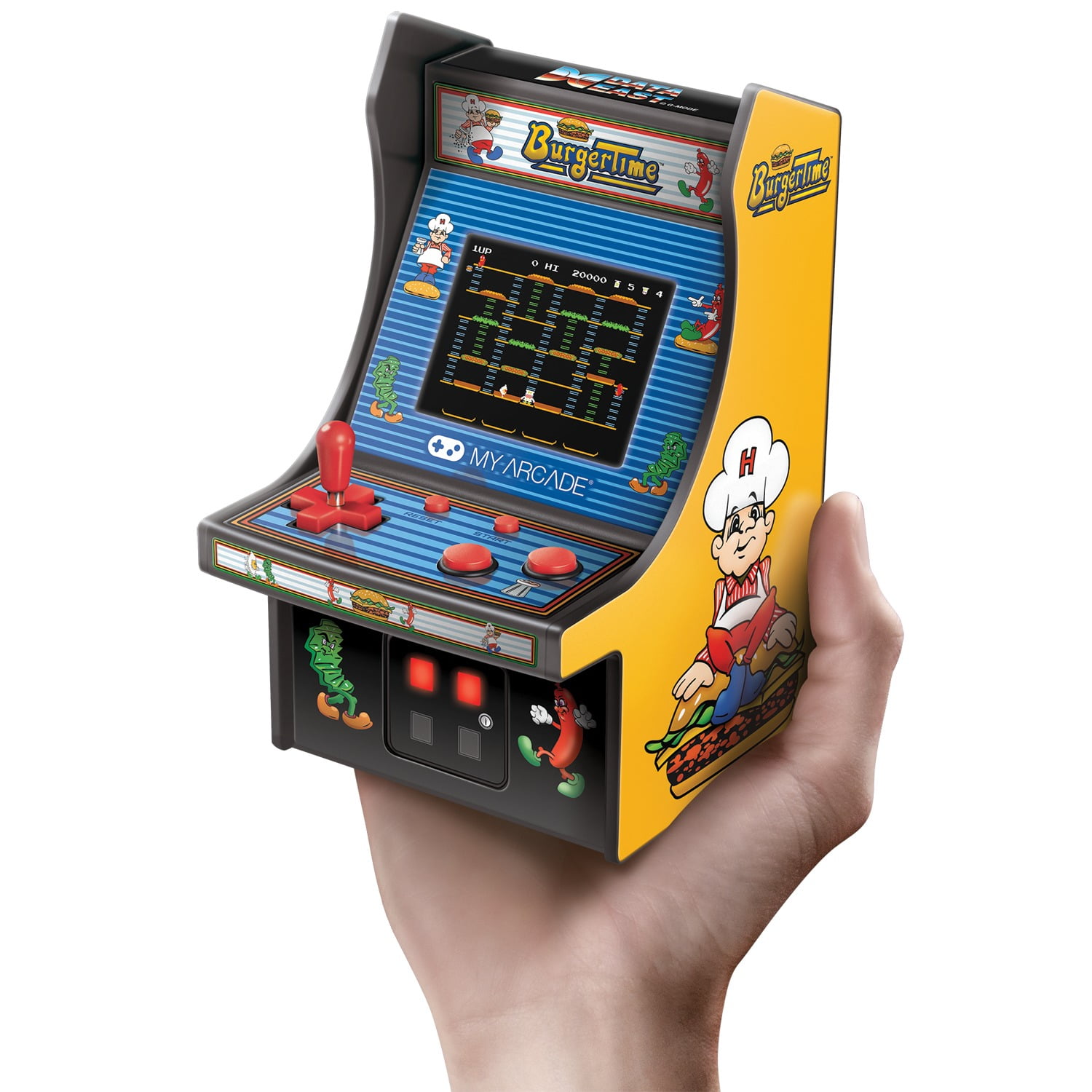 6" Retro Burgertime Micro Arcade - Image 6