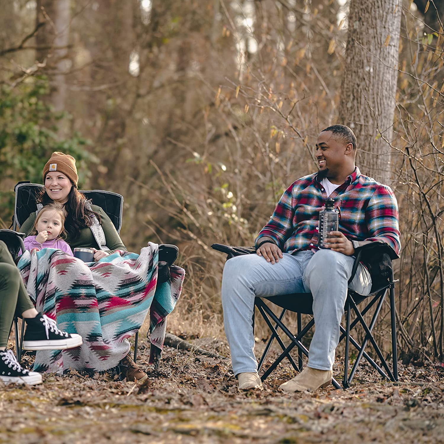 XXL Oversized Camping Chair Heavy Duty 800 LBS for Big Tall People Padded Portable Folding Quad Lawn Chairs with Armrest Cup Holder & Pocket for Outdoor/Travel/Picnic/Camp/Sports - Image 5