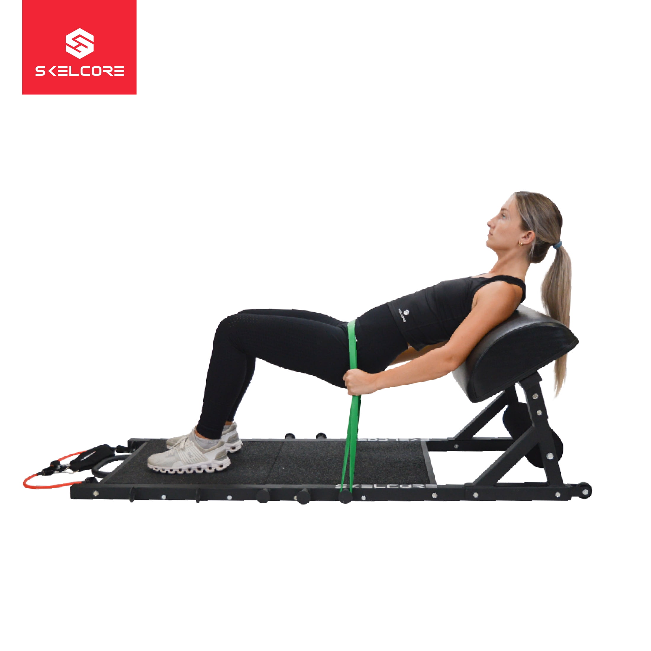 Skelcore Platform Trainer, Full Body Home Gym System, Weights or Bands, Black - Image 13