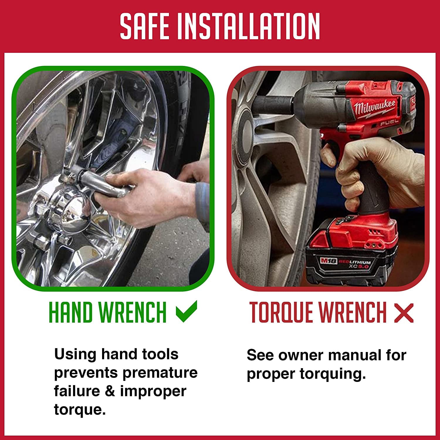 Wheel Accessories Parts 20 Pcs 12mm 1.25 12x1.25 Thread Lug Nuts Spike Spline Solid Metal Truck Spline 4.40" Long Chrome Fits Most Subaru Nissan Passenger Cars - Image 8