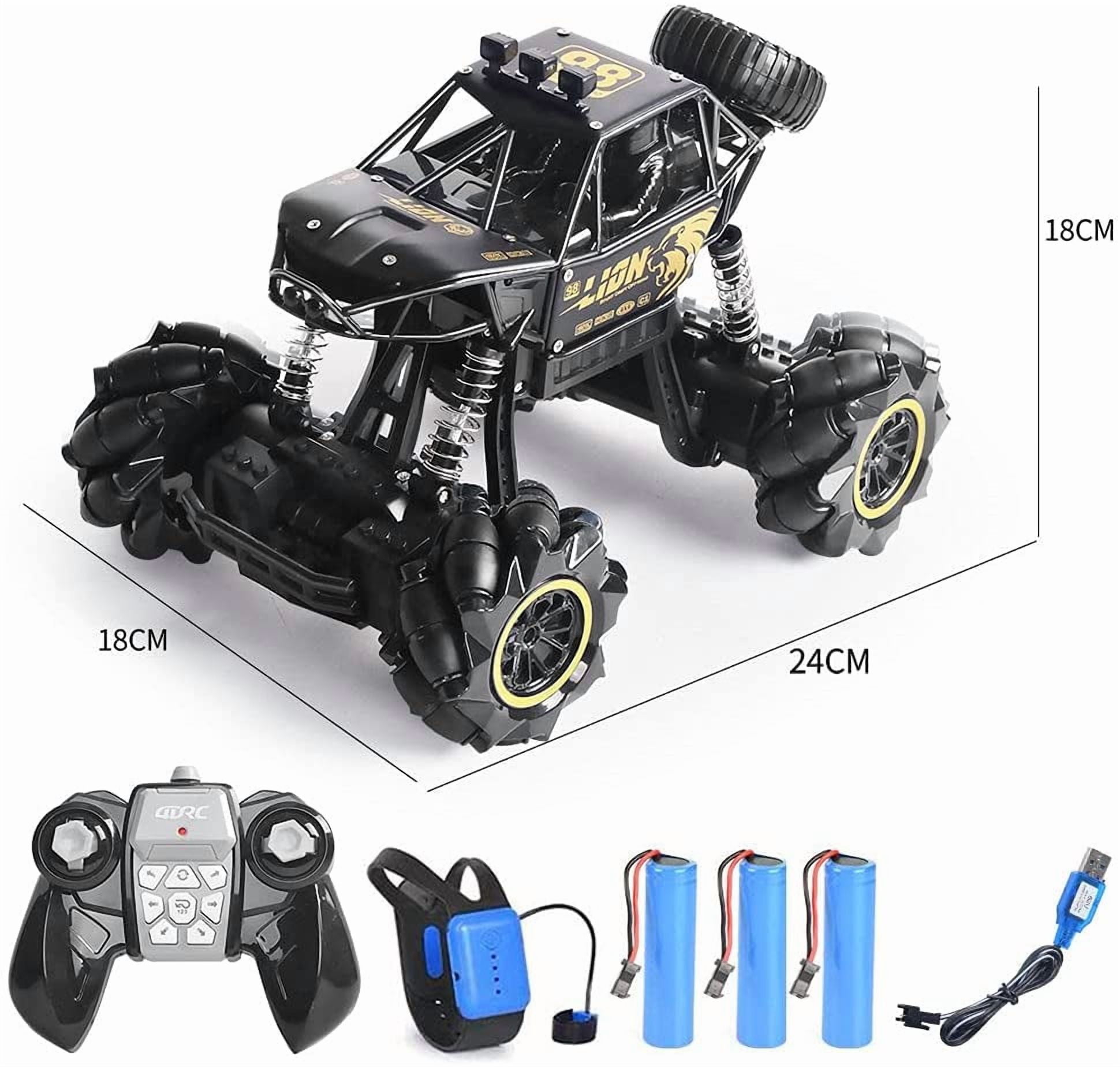 4DRC C3 RC Cars off Road Truck Remote Control Car 1:16 Metal Shell 2.4G 4WD Dual Motors,All Terrain Hobby Truck with 3 Batteries Black - Image 7