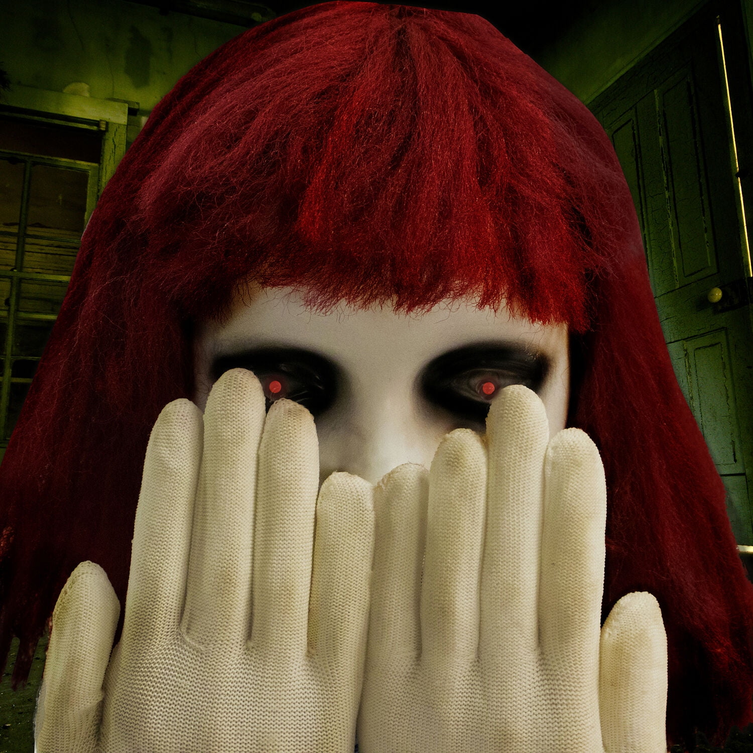 Haunted Hill Farm 27 in Pop-Up Animatronic Haunted Doll, Indoor/Outdoor Halloween Decoration, Red Flashing Eyes, Noises, Battery-Operated, HHFJGIRL-2LSA - Image 14