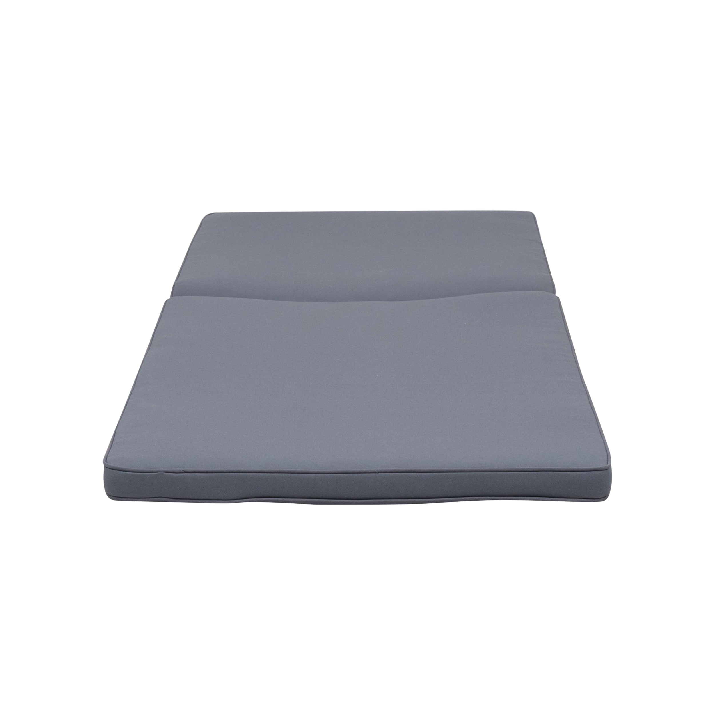 Noble House Nadine Outdoor Fabric Chaise Lounge Cushion in Dark Gray (Set of 2) - Image 2