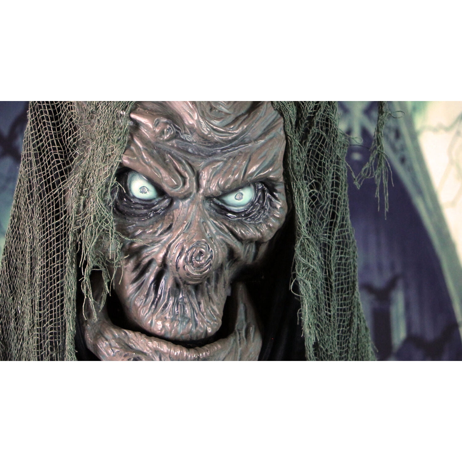 Haunted Hill Farm 6.5 ft Poseable Talking Tree with Moving Mouth, Lights and Sound, Indoor or Covered Outdoor Halloween Decoration, HHTREE-1FLS - Image 3