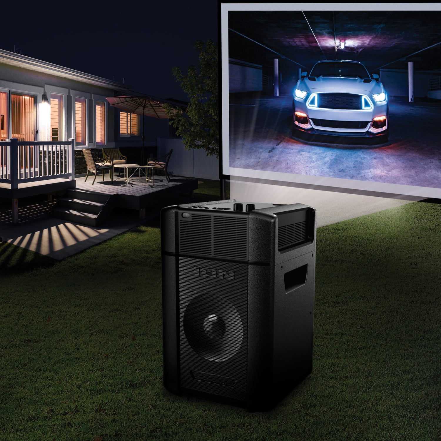 ION IPA119B 150-Inch Home Projector Deluxe with Bluetooth and Microphone - Image 4