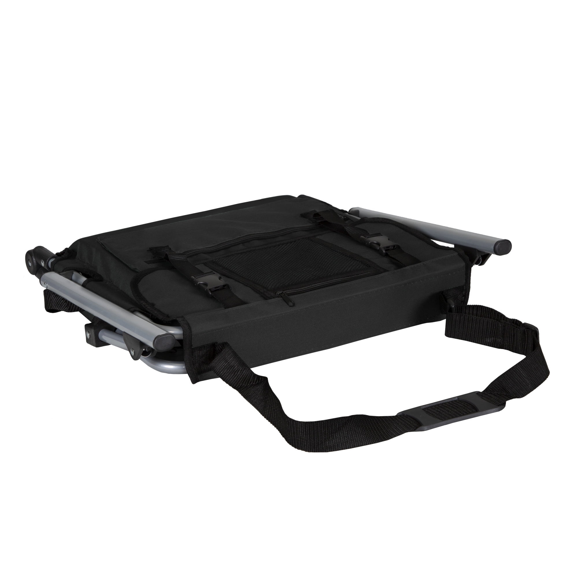 Stansport Tubular Frame Folding Stadium Seat with Arms - Black/Tan - Image 9