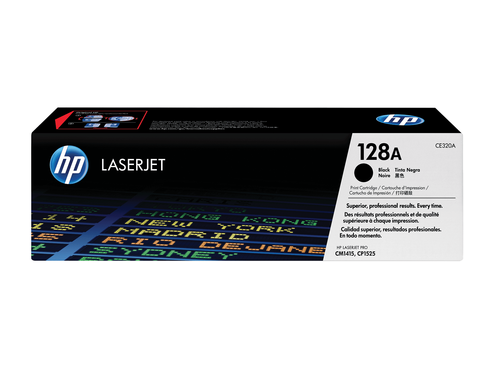 HP 128A Black Original LaserJet Toner Cartridge, ~2,000 pages, CE320A - Image 4