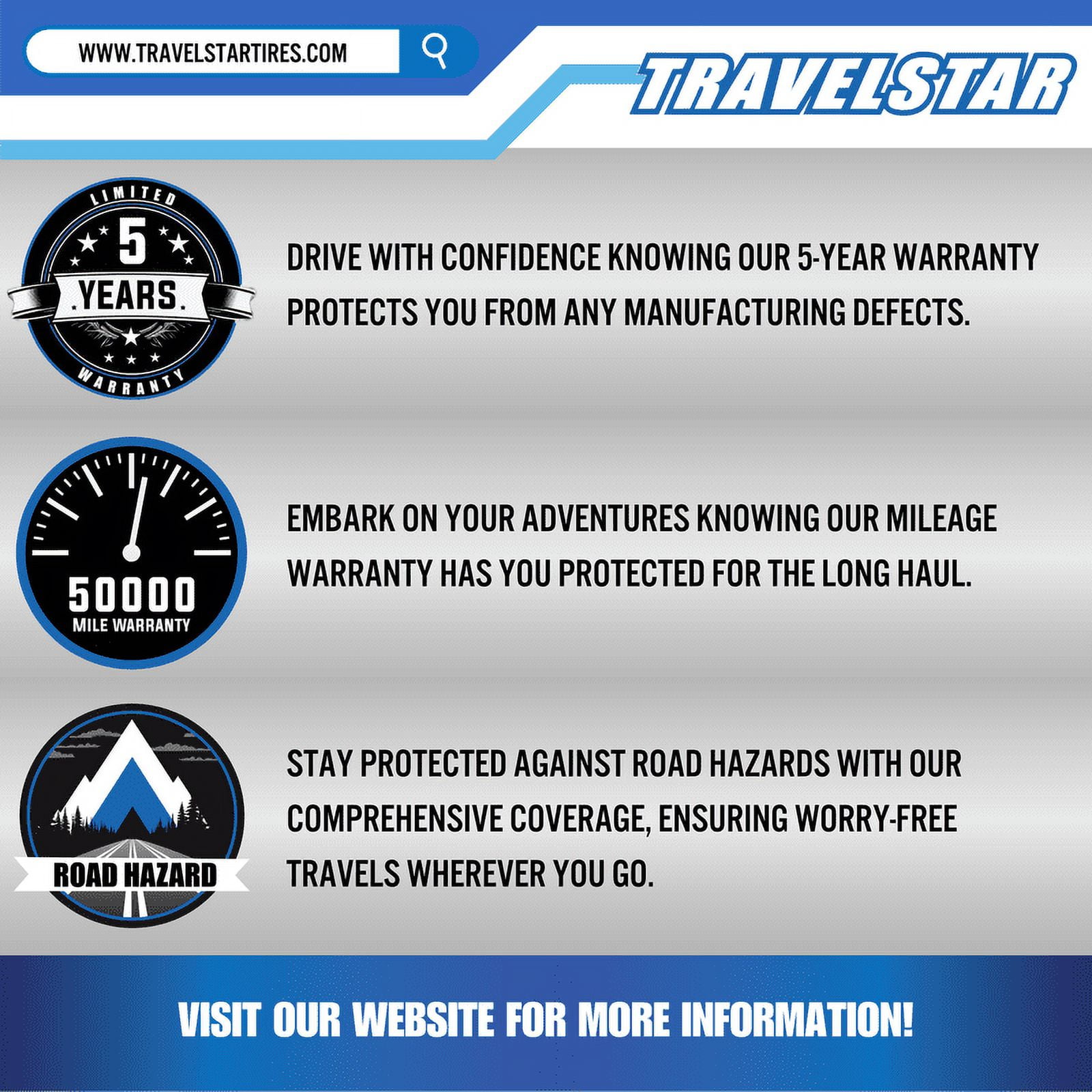 Travelstar EcoPath A/T 285/70R17 117T SUV All Season All Terrain Tire 285/70/17(Tire Only) - Image 3