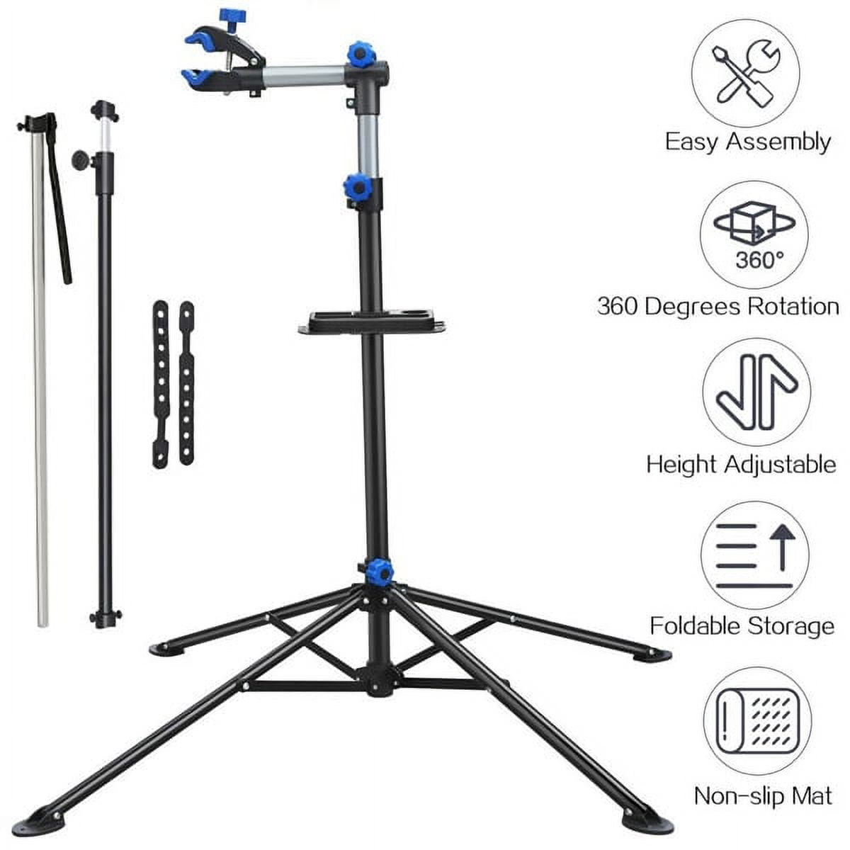 Alden Design Foldable & Adjustable Bicycle Repair Stand, Black - Image 15