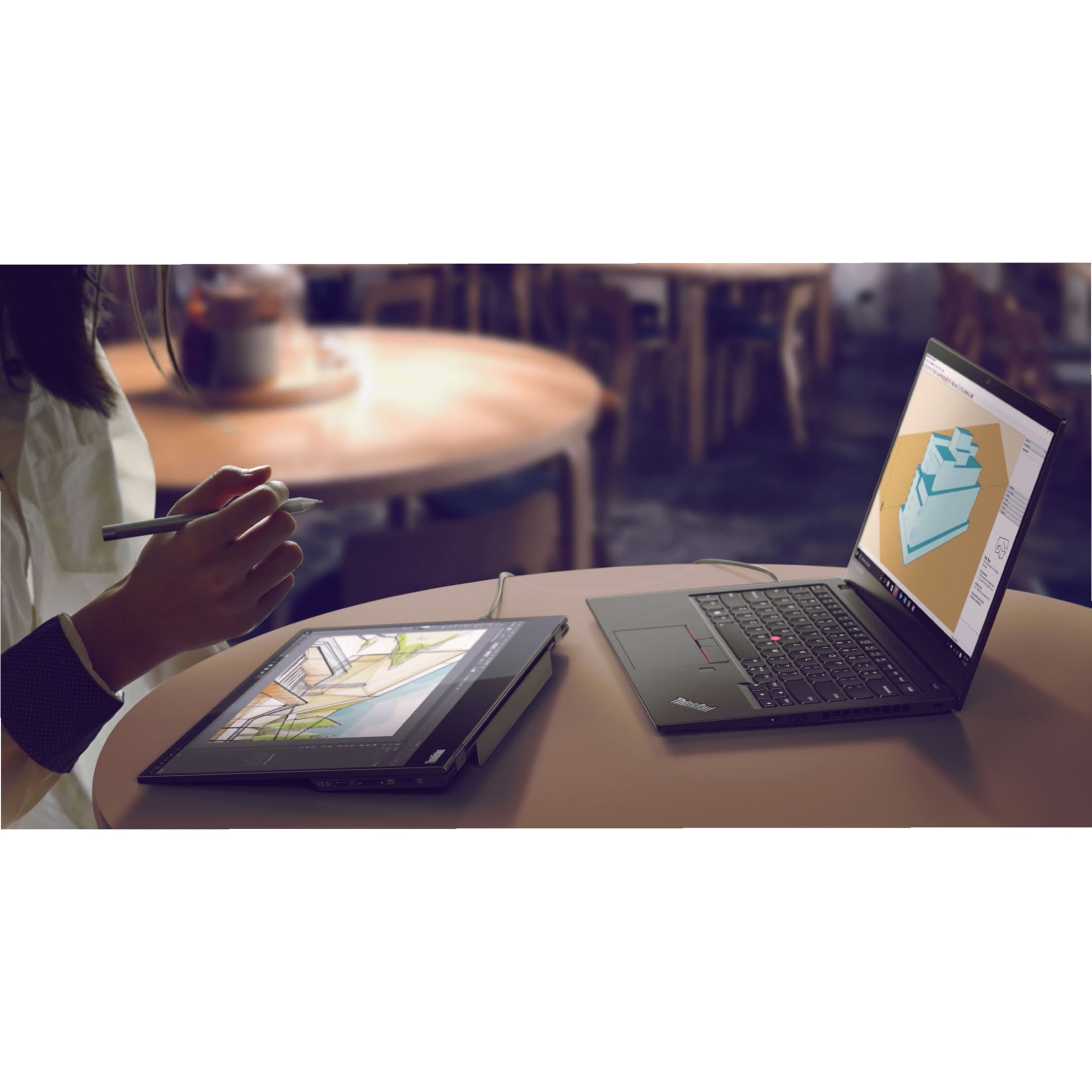 Lenovo ThinkVision M14t 14" LCD Touchscreen Monitor - 16:9 - 6 ms Extreme Mode - Image 20