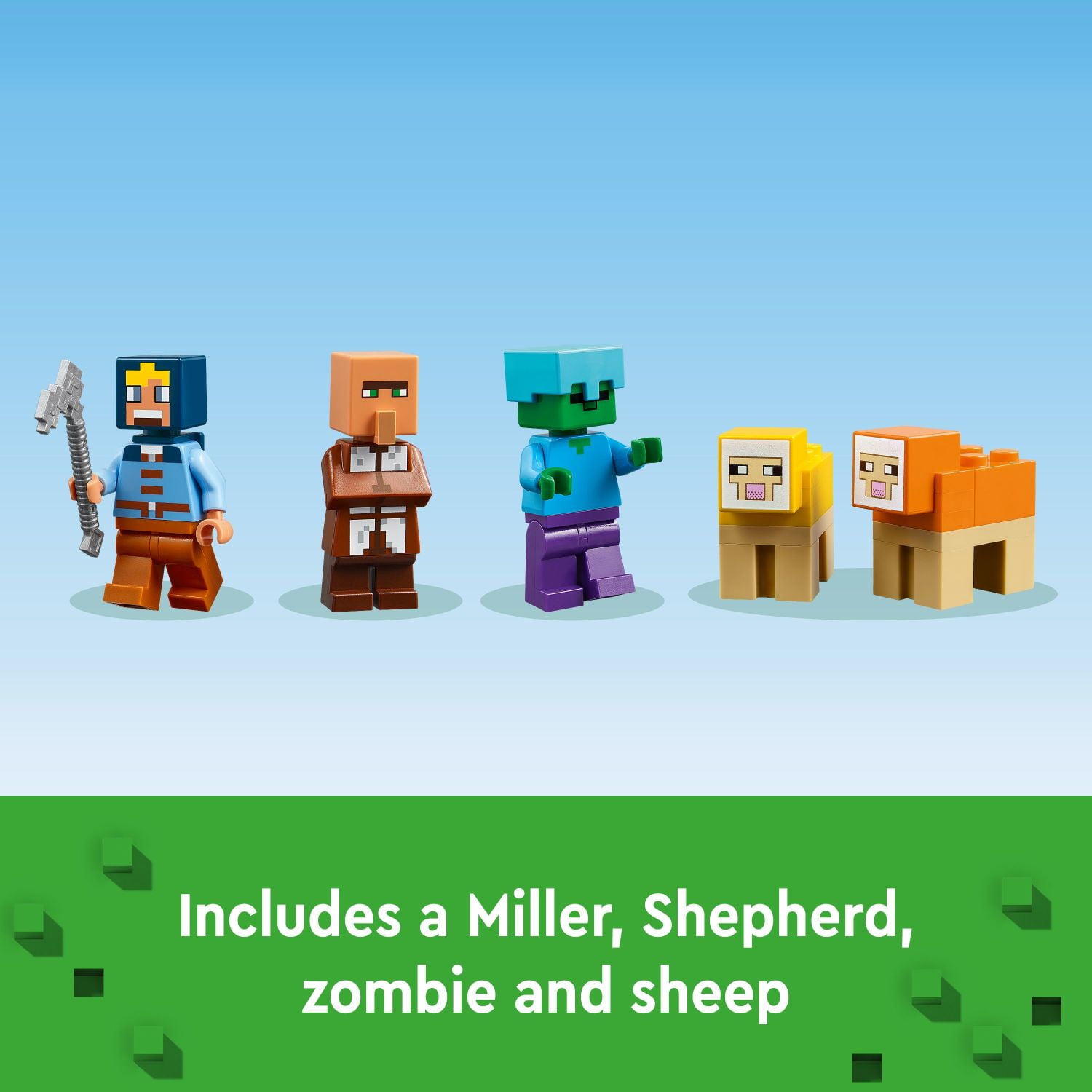 LEGO Minecraft The Windmill Farm Video Game Toy, Farm Building Set with Minecraft Minifigures and Equipment, Zombie Themed Birthday Gift for Kids, Minecraft Toy for Boys and Girls Ages 8 and Up, 21262 - Image 5