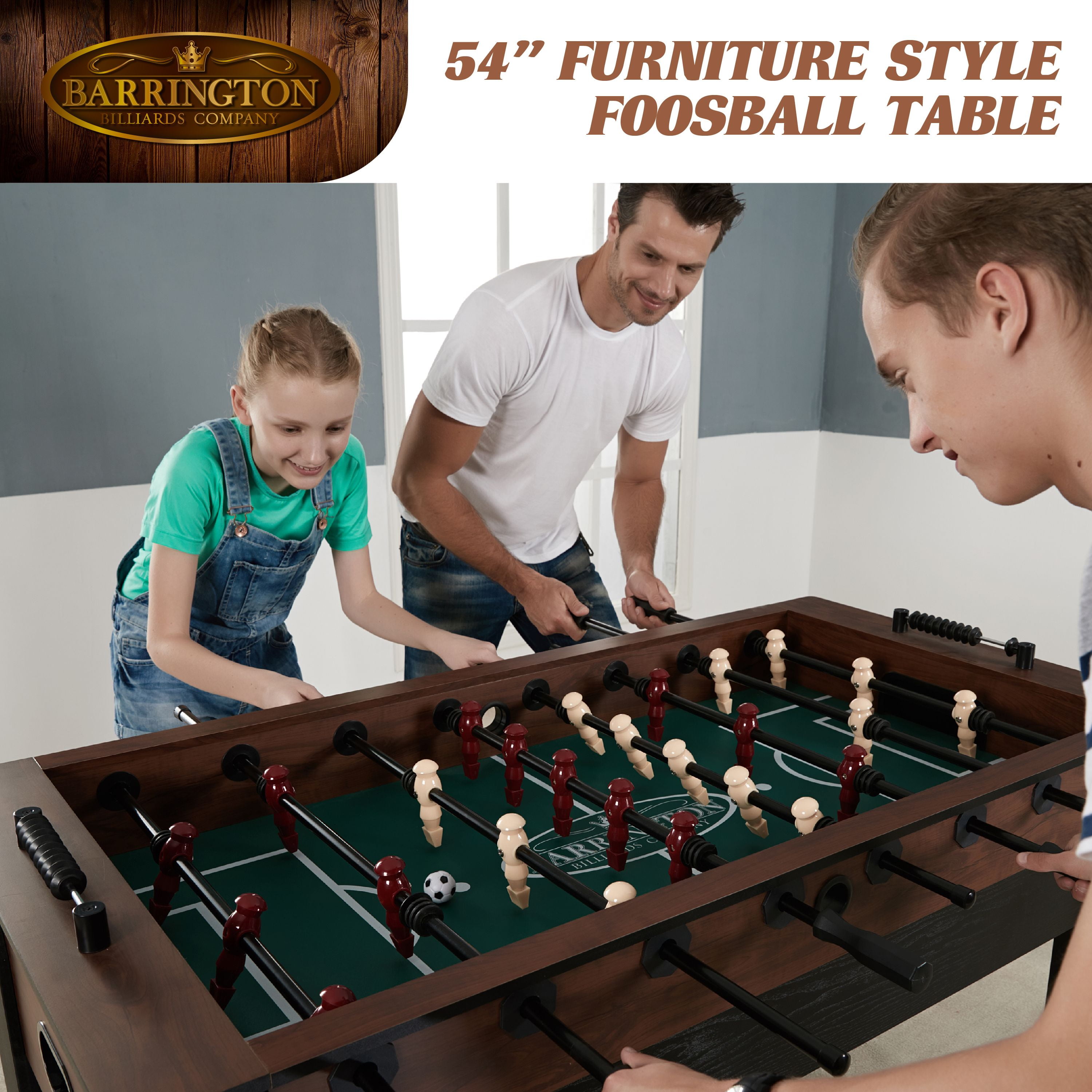 54" Foosball Soccer Table, Furniture Style, by Barrington Billiards Company - Image 4