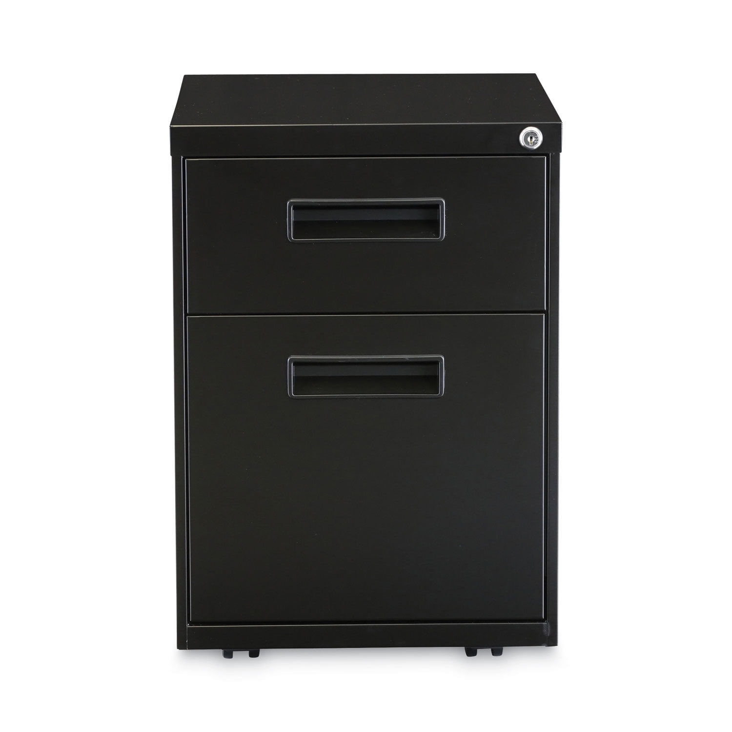 Alera 2 Drawers Vertical Lockable Filing Cabinet, Black - Image 5
