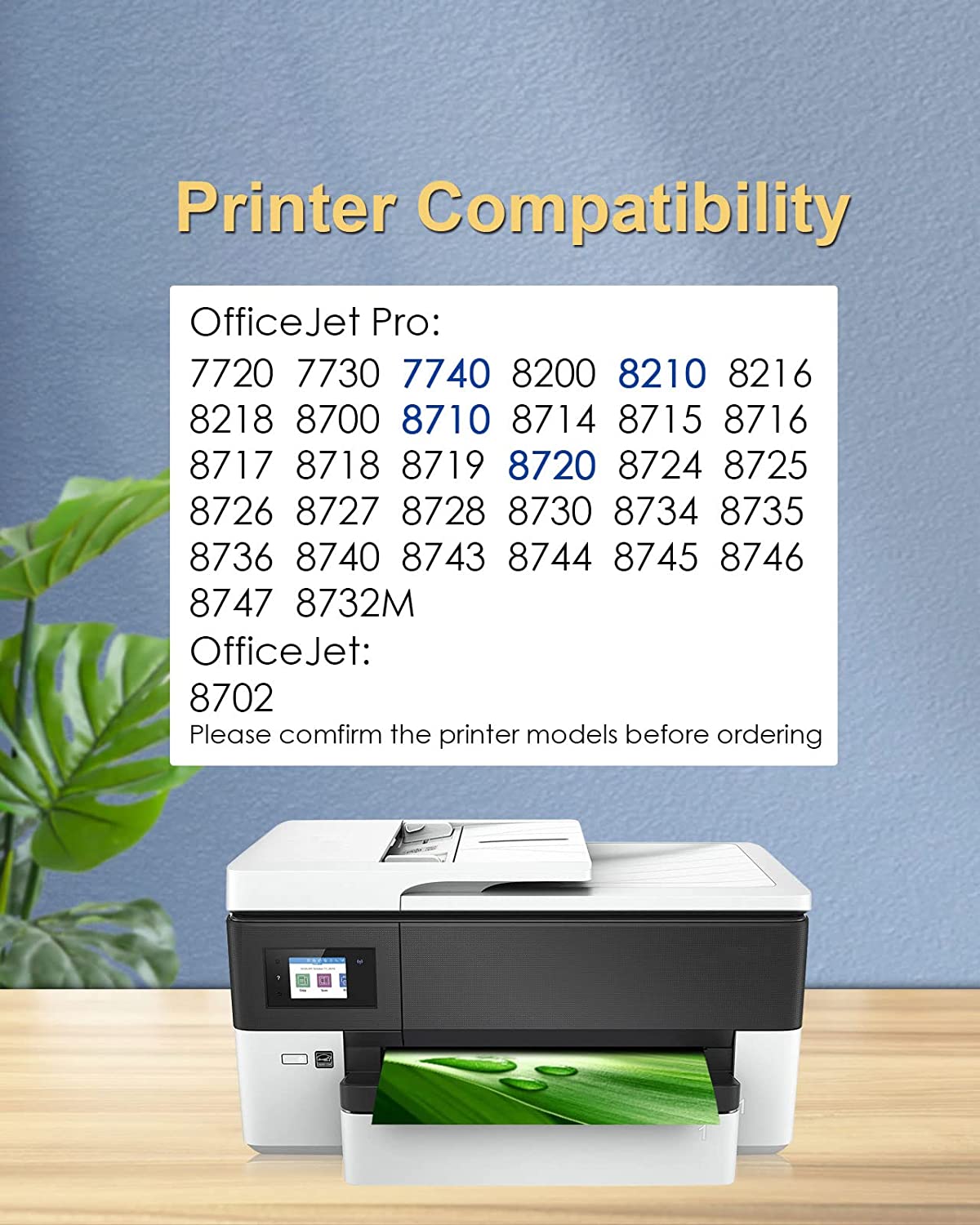 XZMHX Replacement for HP 952 XL 952XL Ink Cartridges Color and Black Combo Pack for Officejet 8702 Officejet Pro 7740 8700 8710 8715(4-Pack,No Block Version) - Image 6