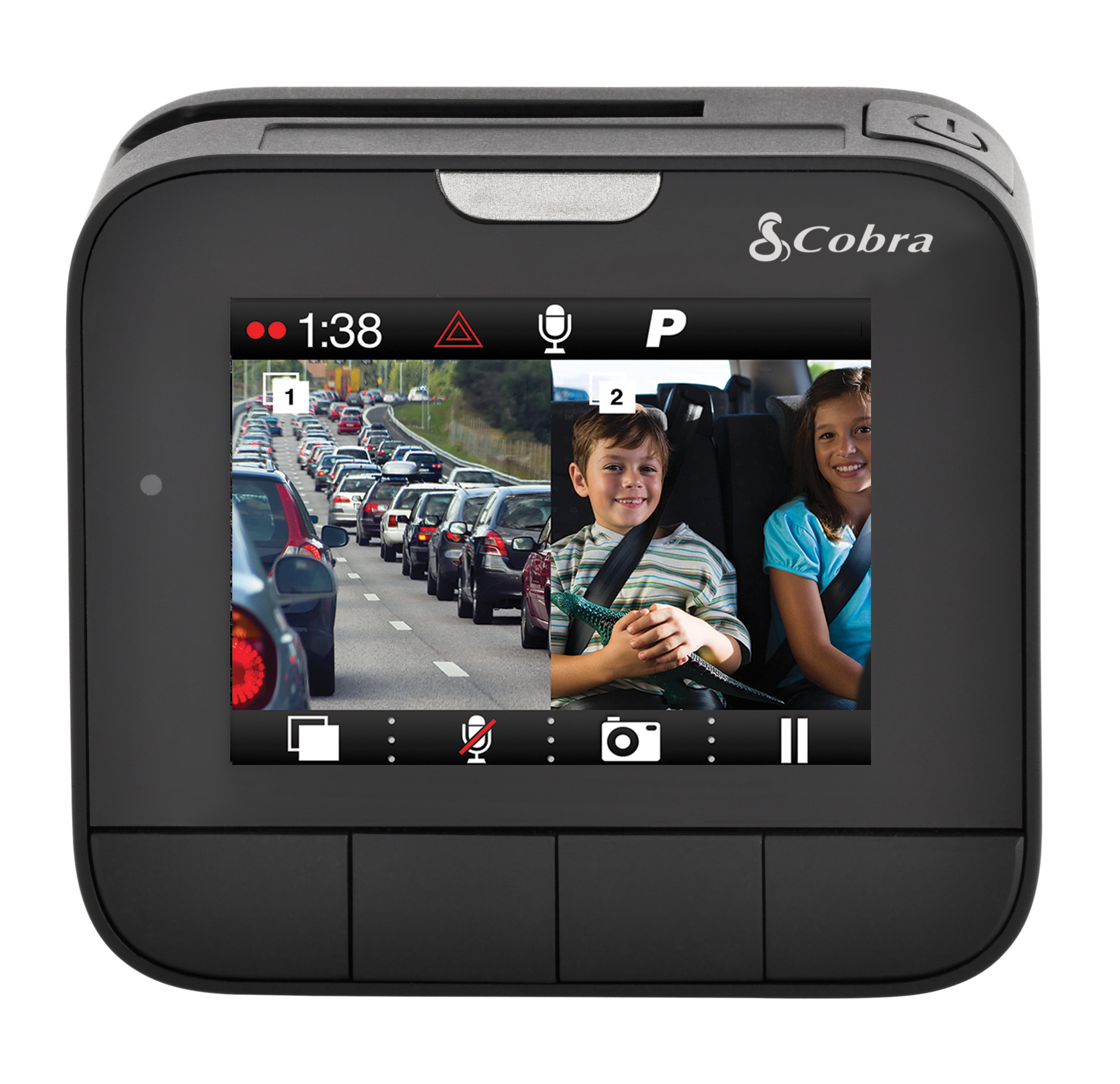 Cobra DASH 2216D Dual-View Dash Camera | 1296P Resolution | Front and Rear Cameras - Image 6