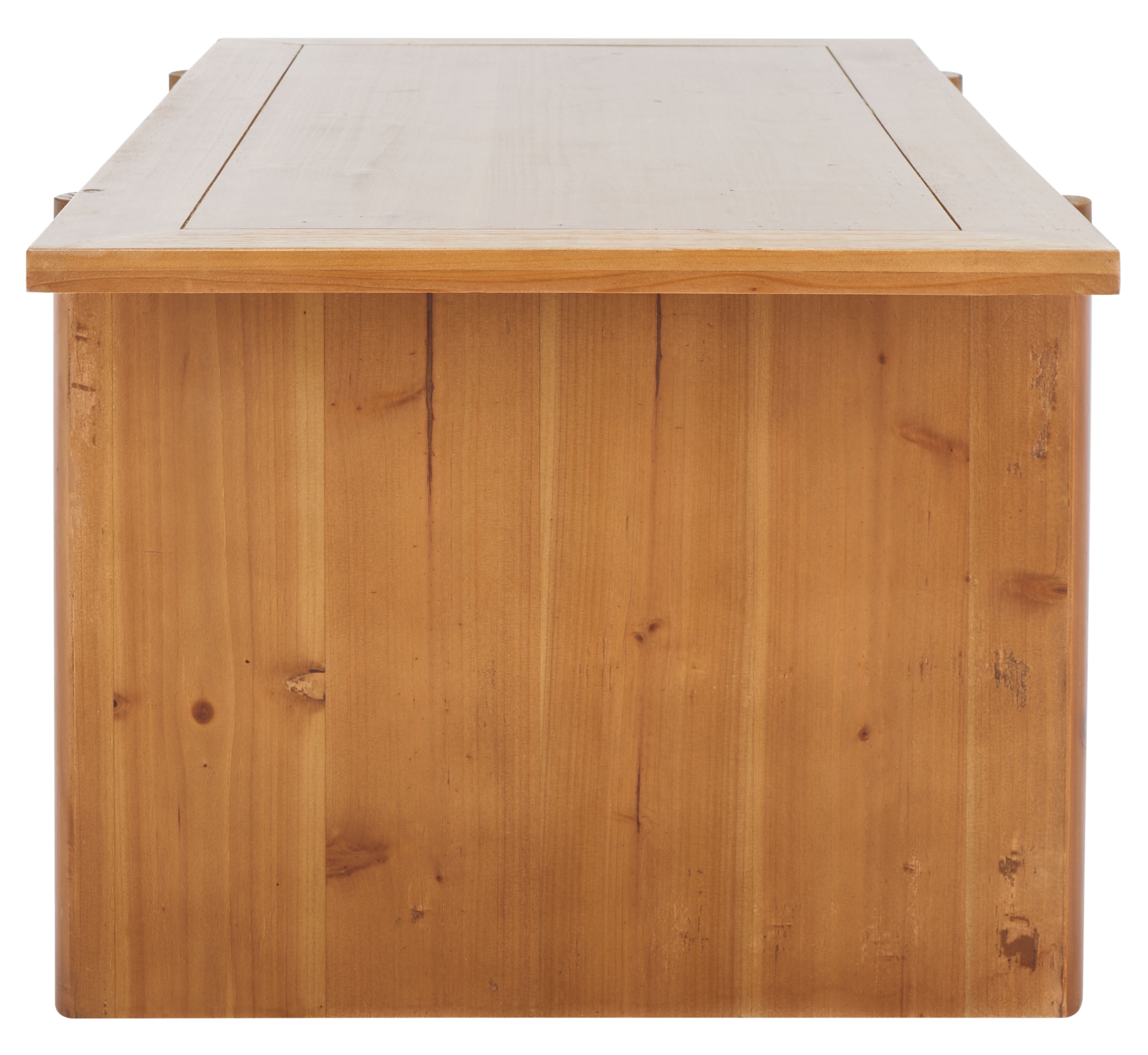 SAFAVIEH Truman Mission Rectangle Coffee Table, Brown (47.3 in. W x 22.8 in. D x 18.1 in. H) - Image 7