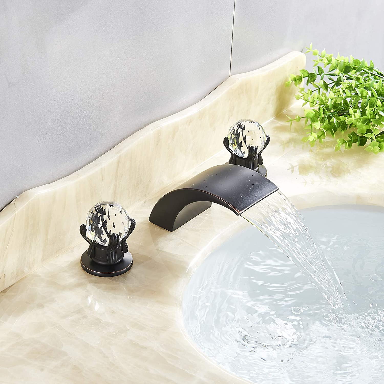 Zovajonia 63D-HSJXM Widespread Oil Rubbed Bronze Vanity Mixer Faucet - Image 7