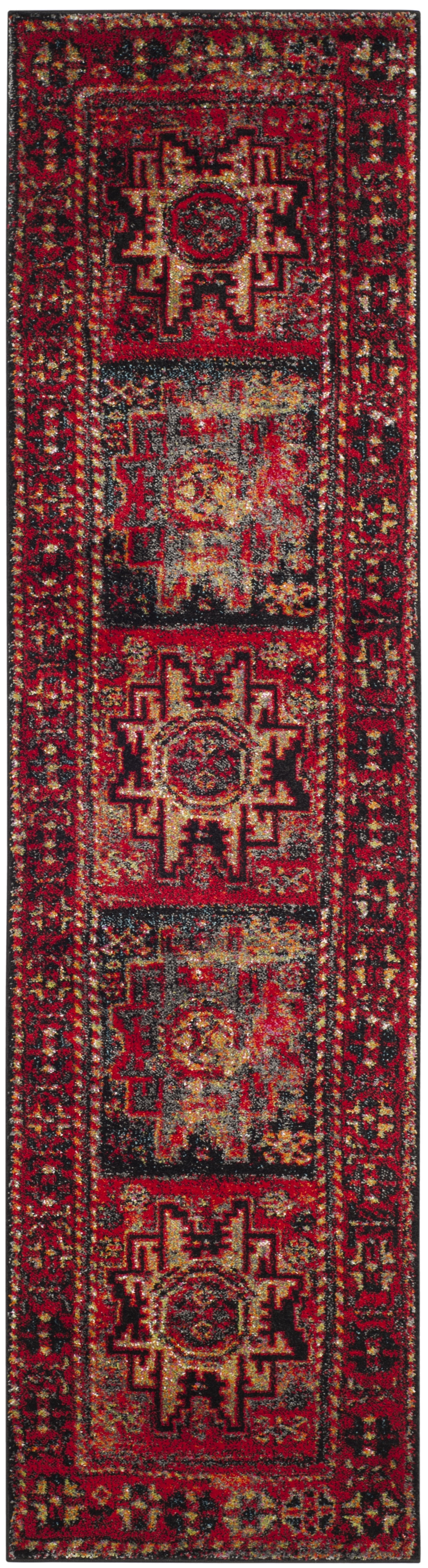 SAFAVIEH Vintage Hamadan Edin Traditional Runner Rug, Red/Multi, 2'3" x 20' - Image 5