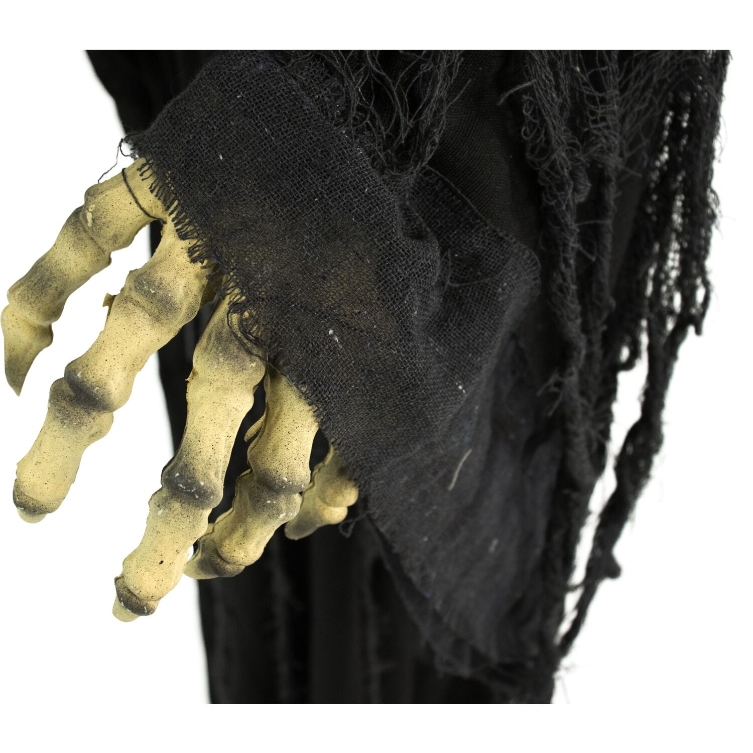 Haunted Hill Farm Life-Size 5.7 ft Animatronic Reaper, Indoor/Outdoor Halloween Decoration, Flashing Colorful Eyes, Poseable, Battery-Operated, HHRPR-6FLSA - Image 9