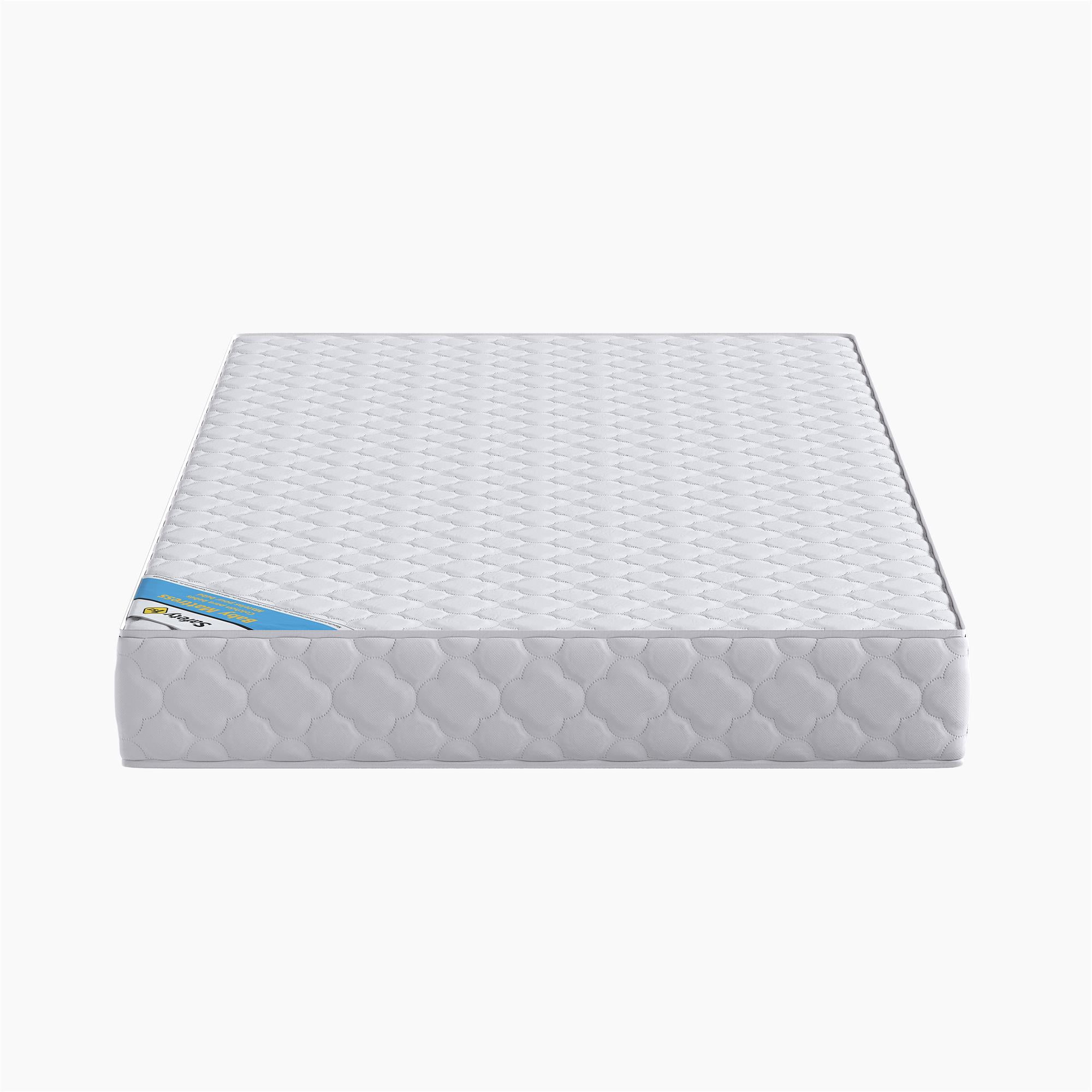 Safety 1st Grow with Me 5" Dual Sided 2-in-1 Antimicrobial Crib & Toddler Mattress, White Cloud - Image 11
