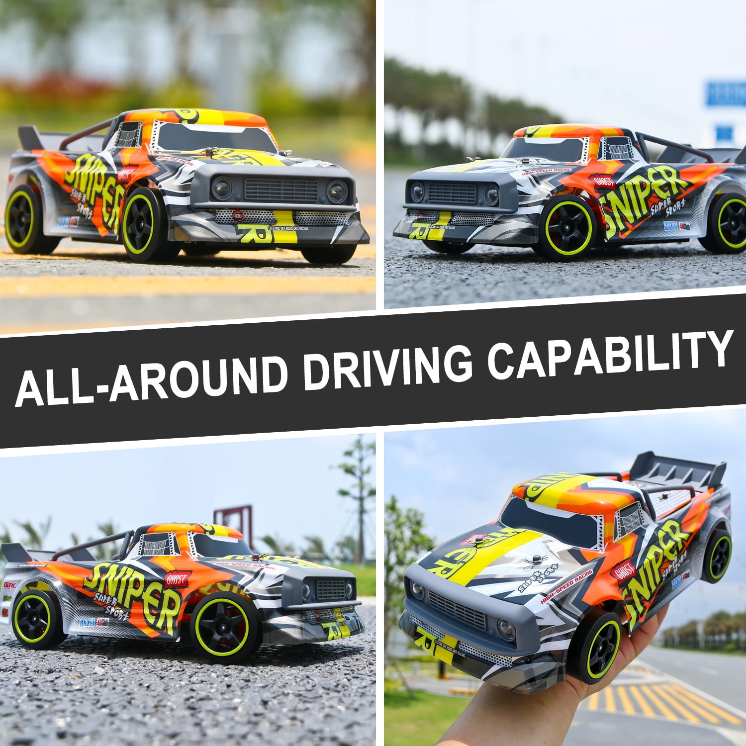 4DRC Car High Speed Remote Control Car 1:16 Scale 30+ MPH 4WD off Road Truck 2 Batteries 50+ Mins Play Gifts - Image 6