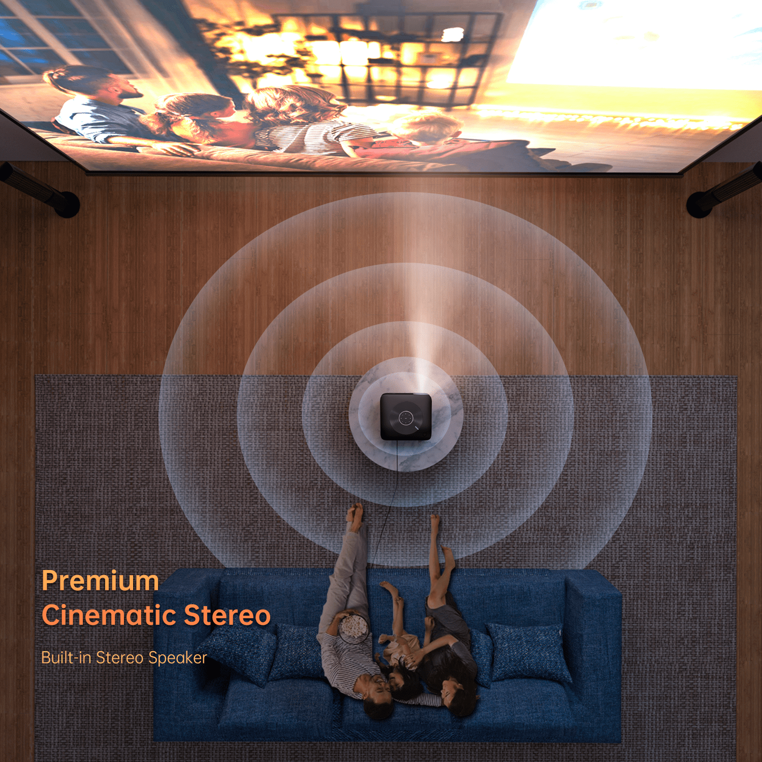 VANKYO Leisure Wifi 1080P Full HD LCD Mini Projector, Black - Image 3