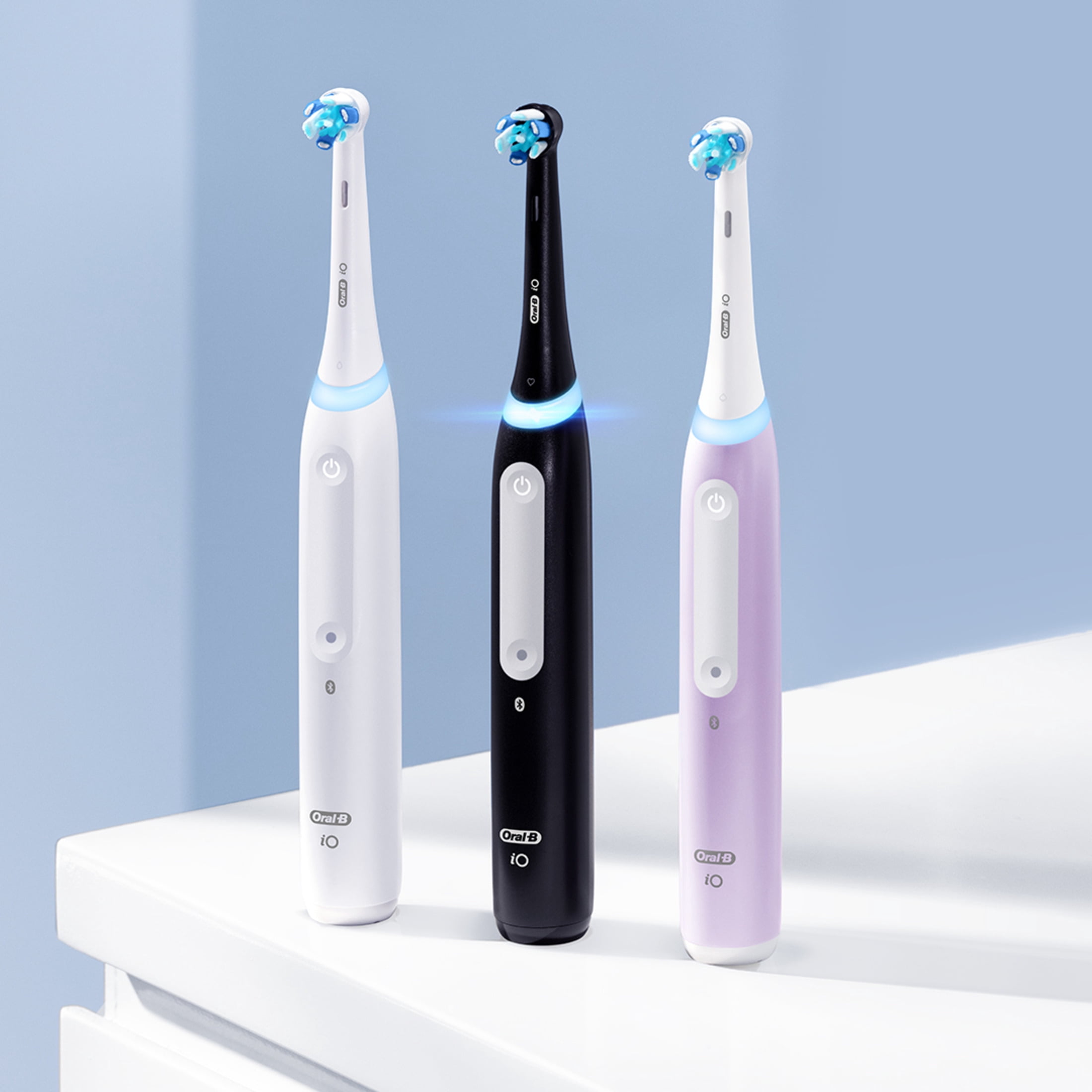 Oral‑B iO Series 4 Rechargeable Electric Toothbrush for Adults & Kids 3+, Icy Blue, Compact Head - Image 7