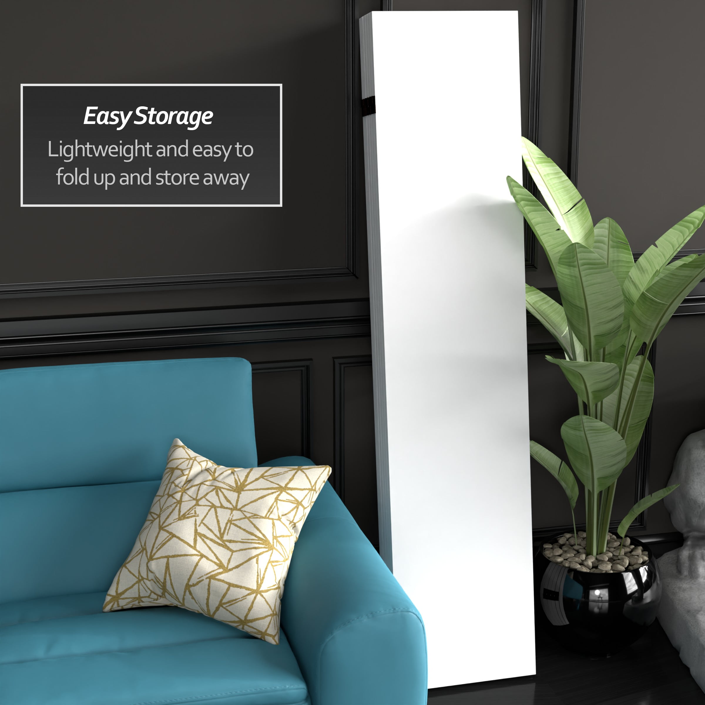 Red Lantern 6 ft. Tall Do It Yourself Canvas Room Divider - 6 Panel - Image 2