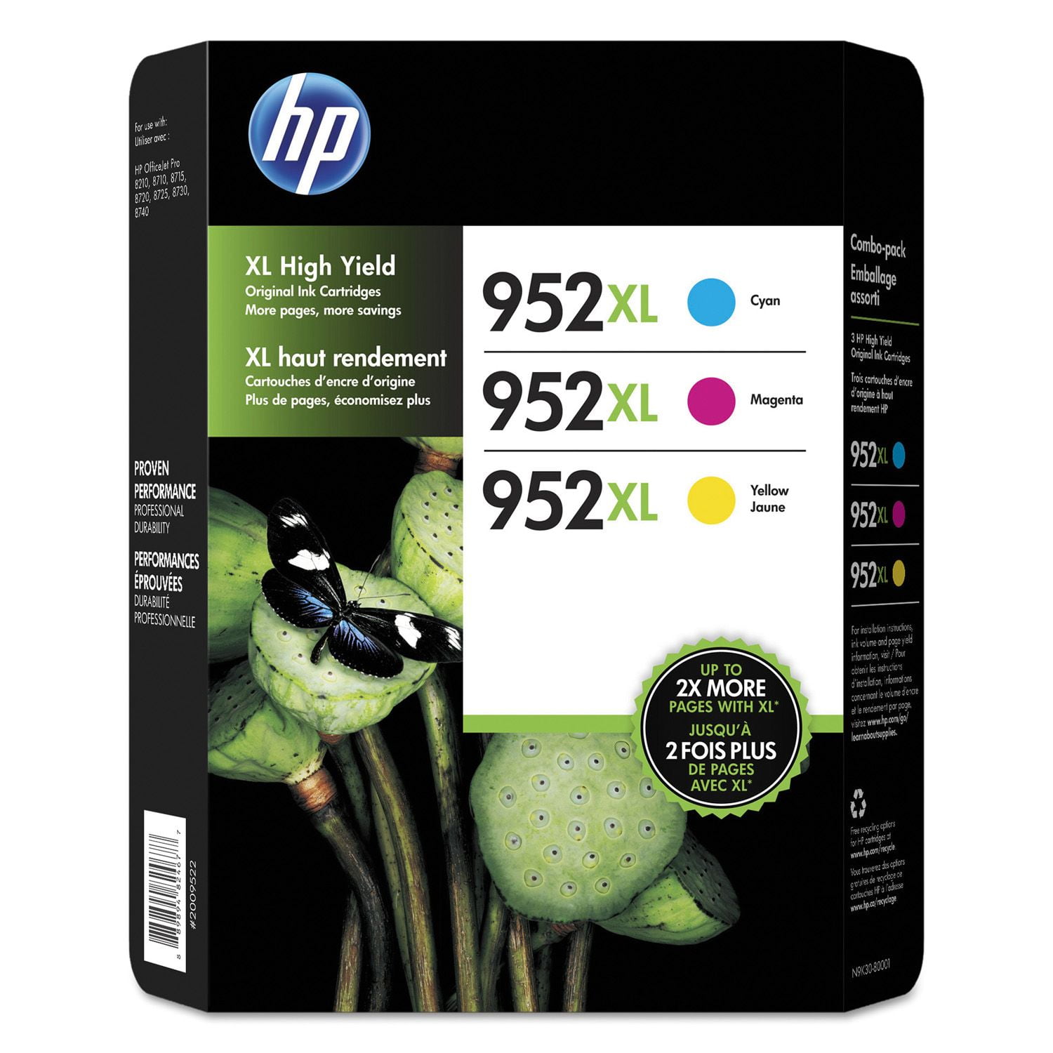 HP 6858029 952XL High-Yield Cyan, Magenta, Yellow Original Ink Cartridges - Image 4