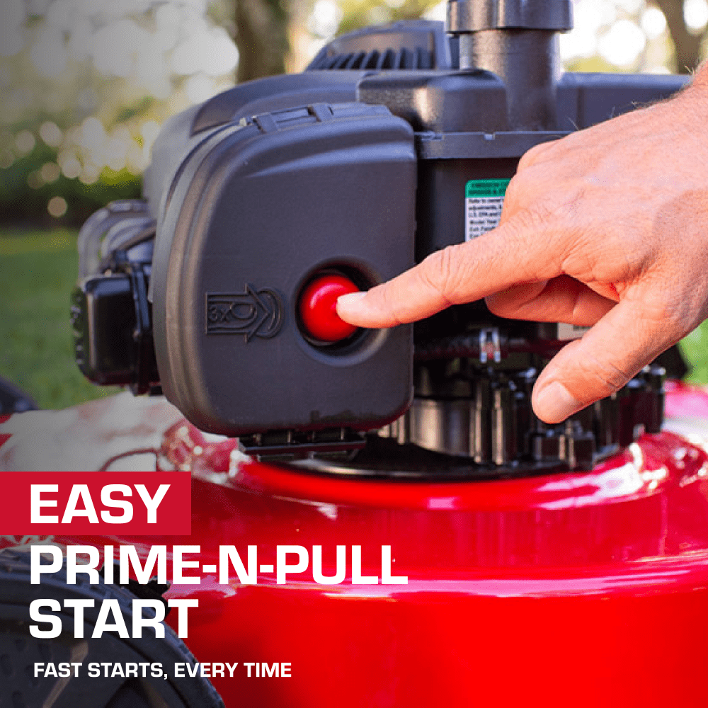 Hyper Tough 20" 125cc Gas Powered Walk-Behind Push Lawn Mower with Briggs & Stratton Engine, Red - Image 2