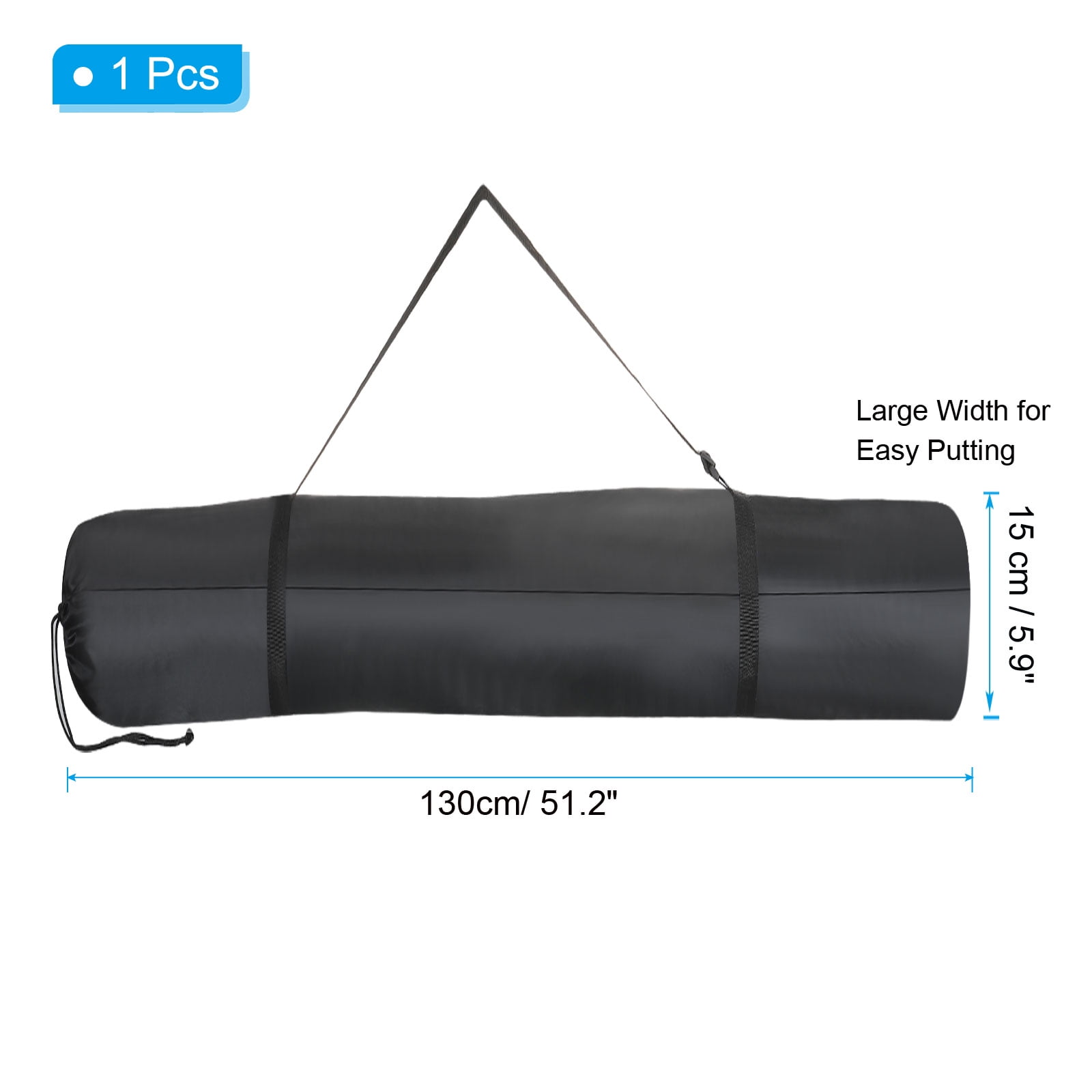 Uxcell Camp Chair Replacement Bag Folding Camping Chair Carry Bag Black 51.2 Inch - Image 4