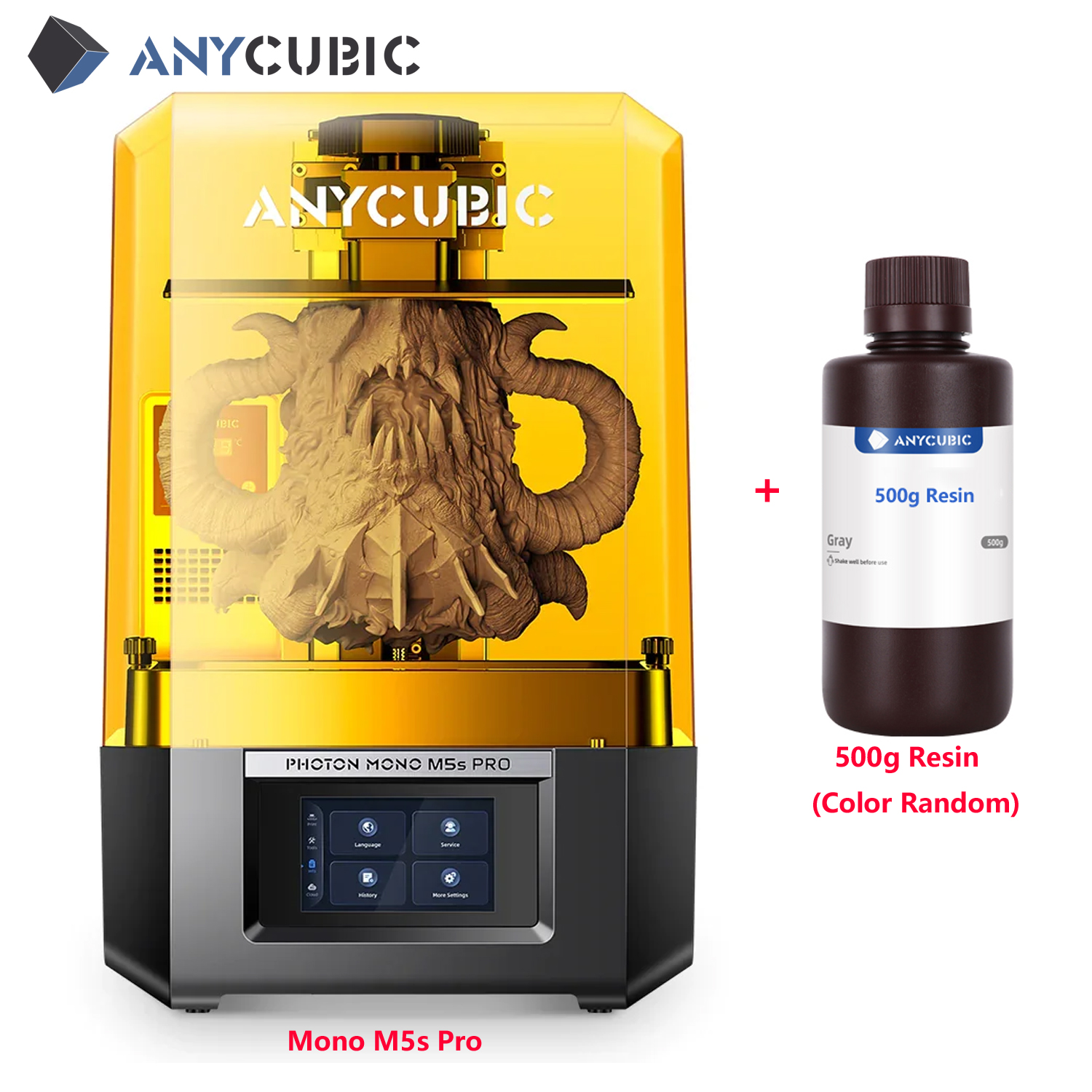 ANYCUBIC Photon Mono M5s Pro Resin 3D Printer, 10.1'' 14K HD Mono LCD, 3X High Speed Printing, Leveling-Free&Intelligent Detection, Large Printing Size of 8.81 x 4.98 x 7.87 Inch - Image 3