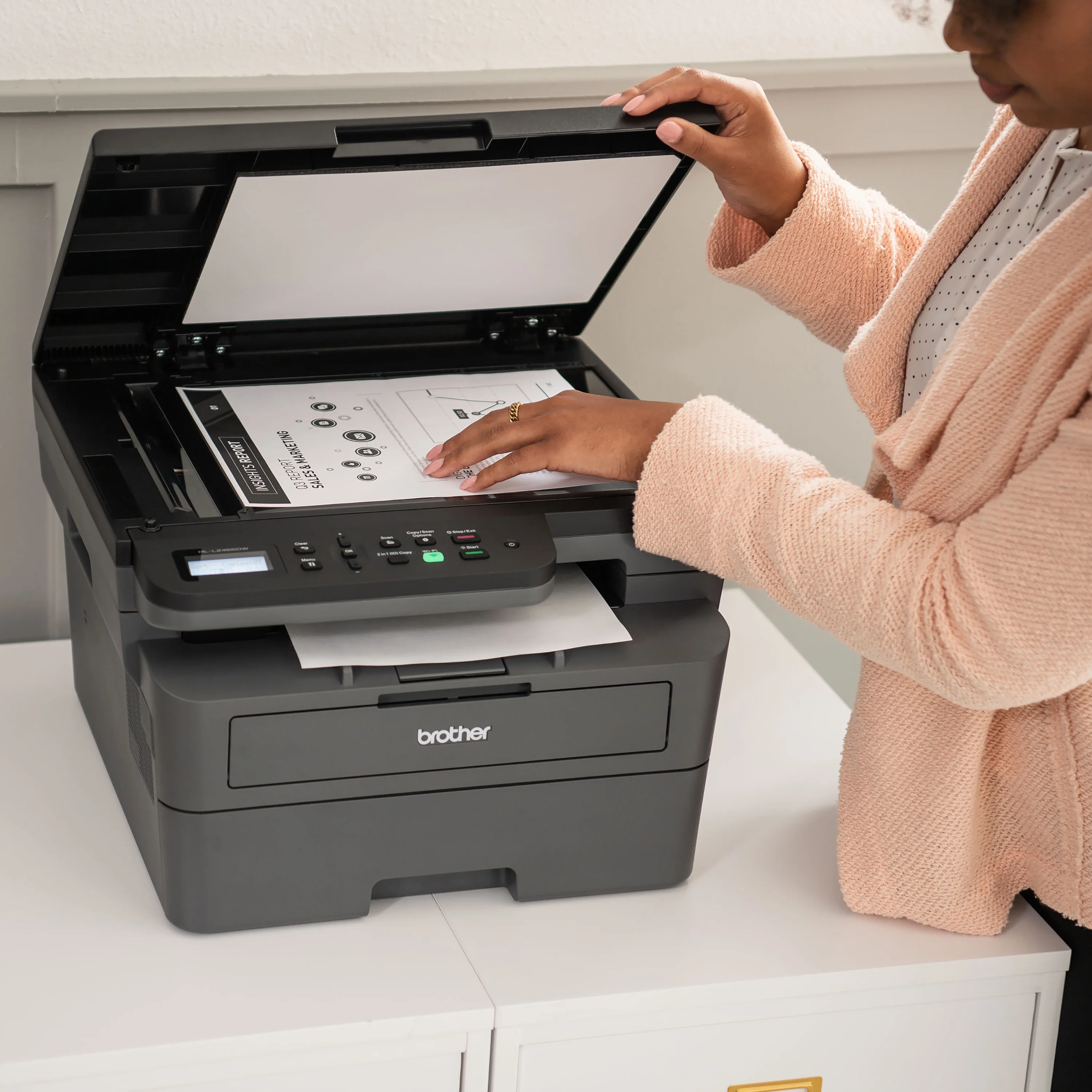 Brother Wireless HL-L2465DW Compact Monochrome Multi-Function Laser Printer with Print, Copy and Scan, Duplex and Mobile Printing - Image 8