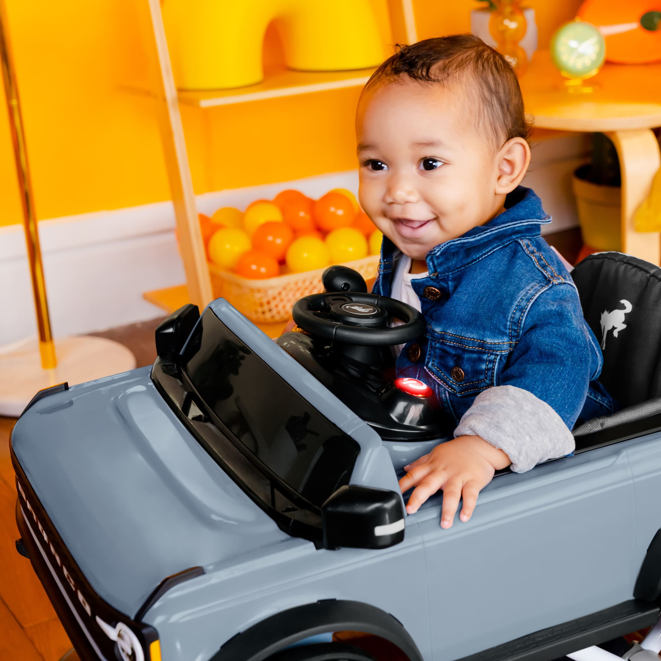 Ford Bronco 4-in-1 Blue Grey Infant Baby Activity Walker with 4 Ways to Play by Bright Starts, Unisex, Newborn + - Image 3