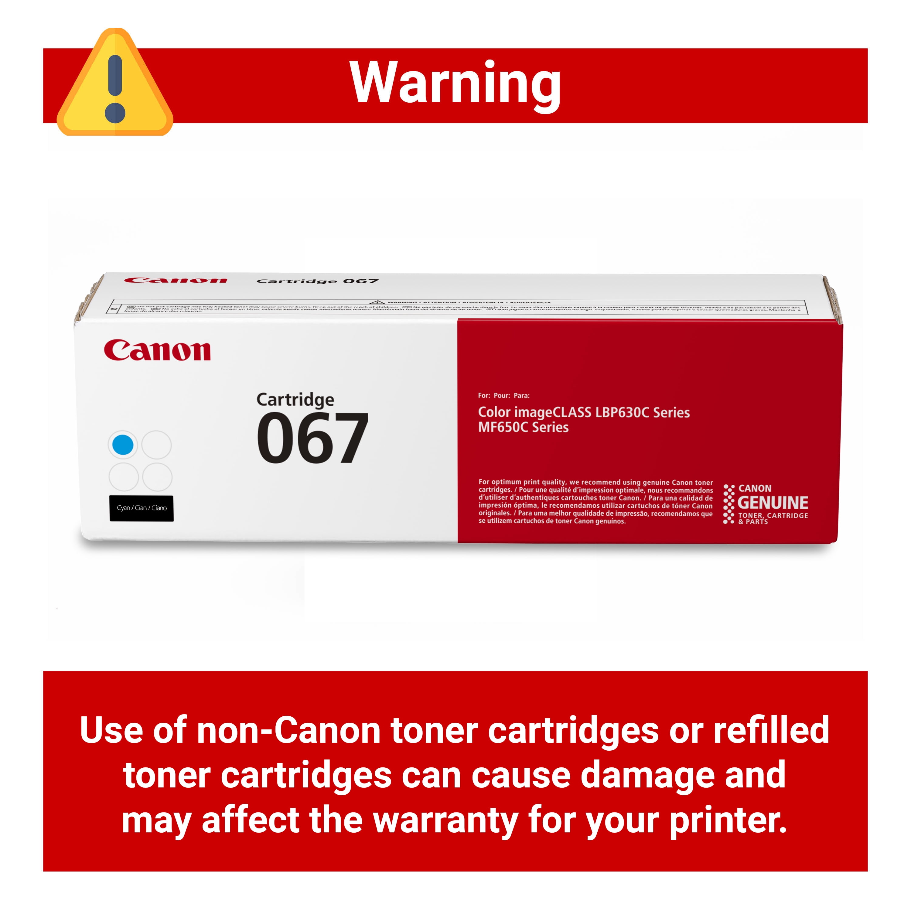 Canon 067 Cyan Toner Cartridge - Image 4