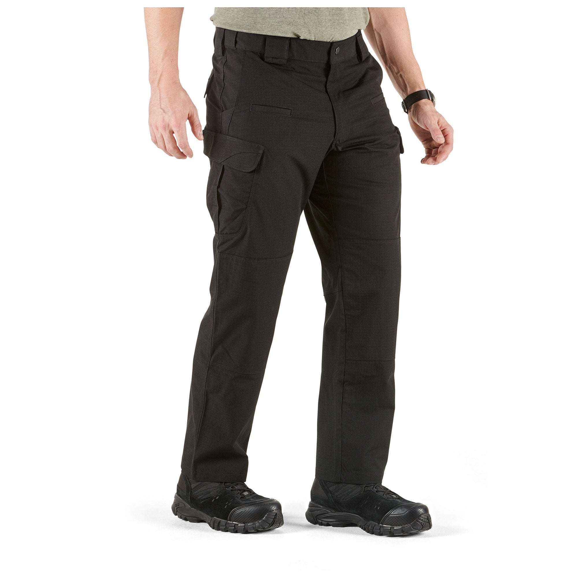 5.11 Work Gear Men's Stryke Pants, Adjustable Waistband, Stretchable Flex-Tac Fabric, Black, 38W x 36L, Style 74369 - Image 5