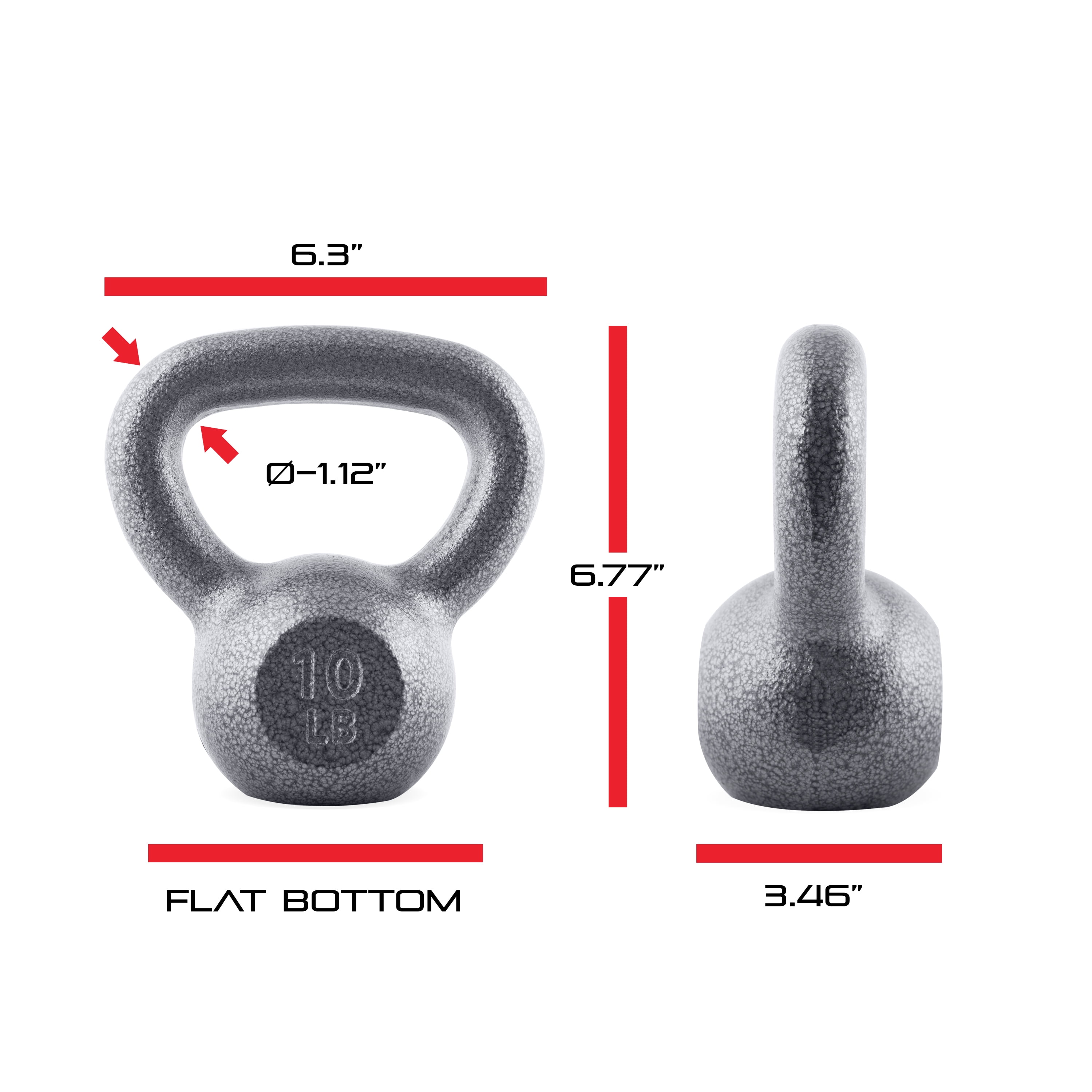 CAP Barbell Cast Iron Kettlebell, Single, 10-80 Pounds - Image 3