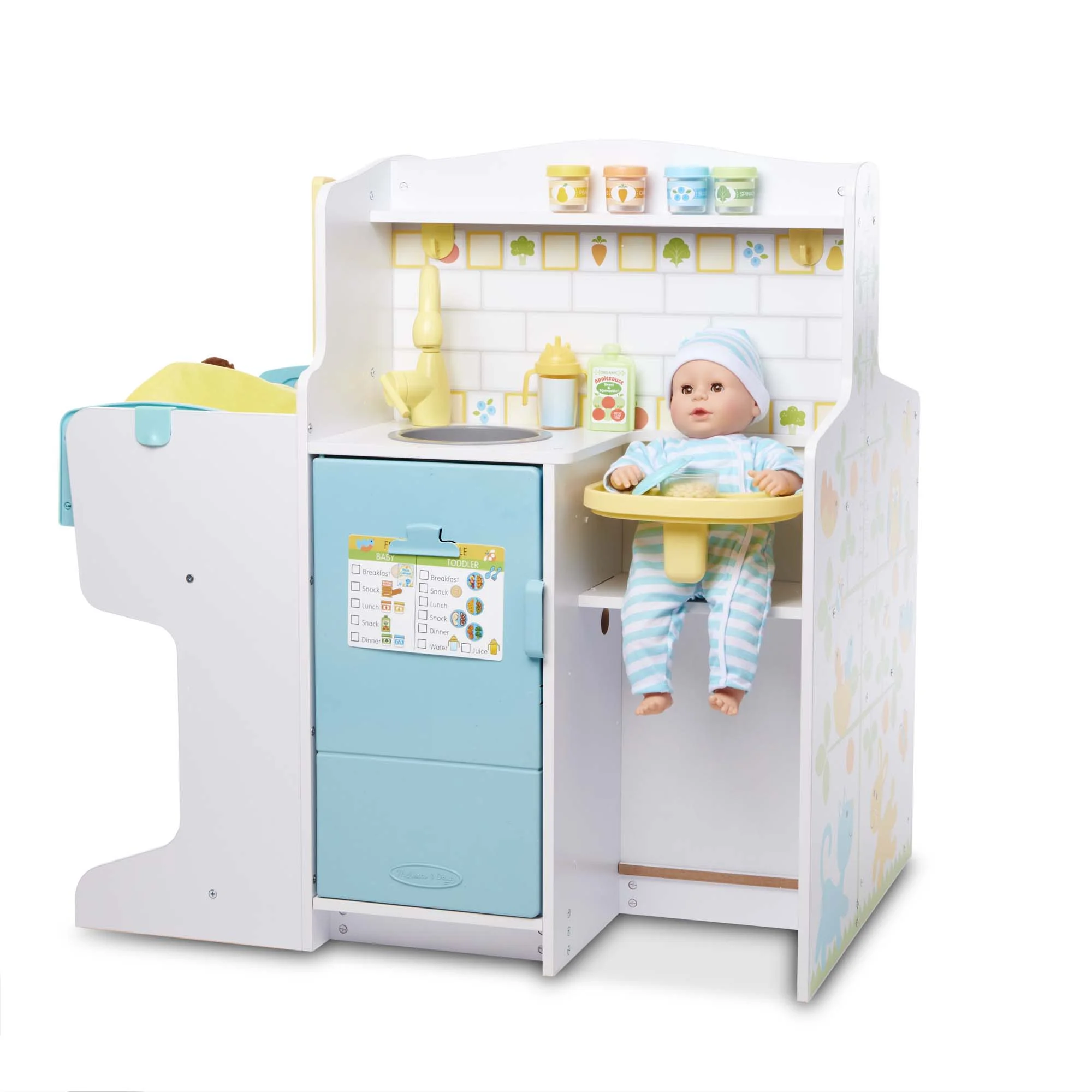 Melissa & Doug Mine to Love Baby Care Activity Center for Dolls - Kitchen, Nursery, Bathing-Changing - Image 9