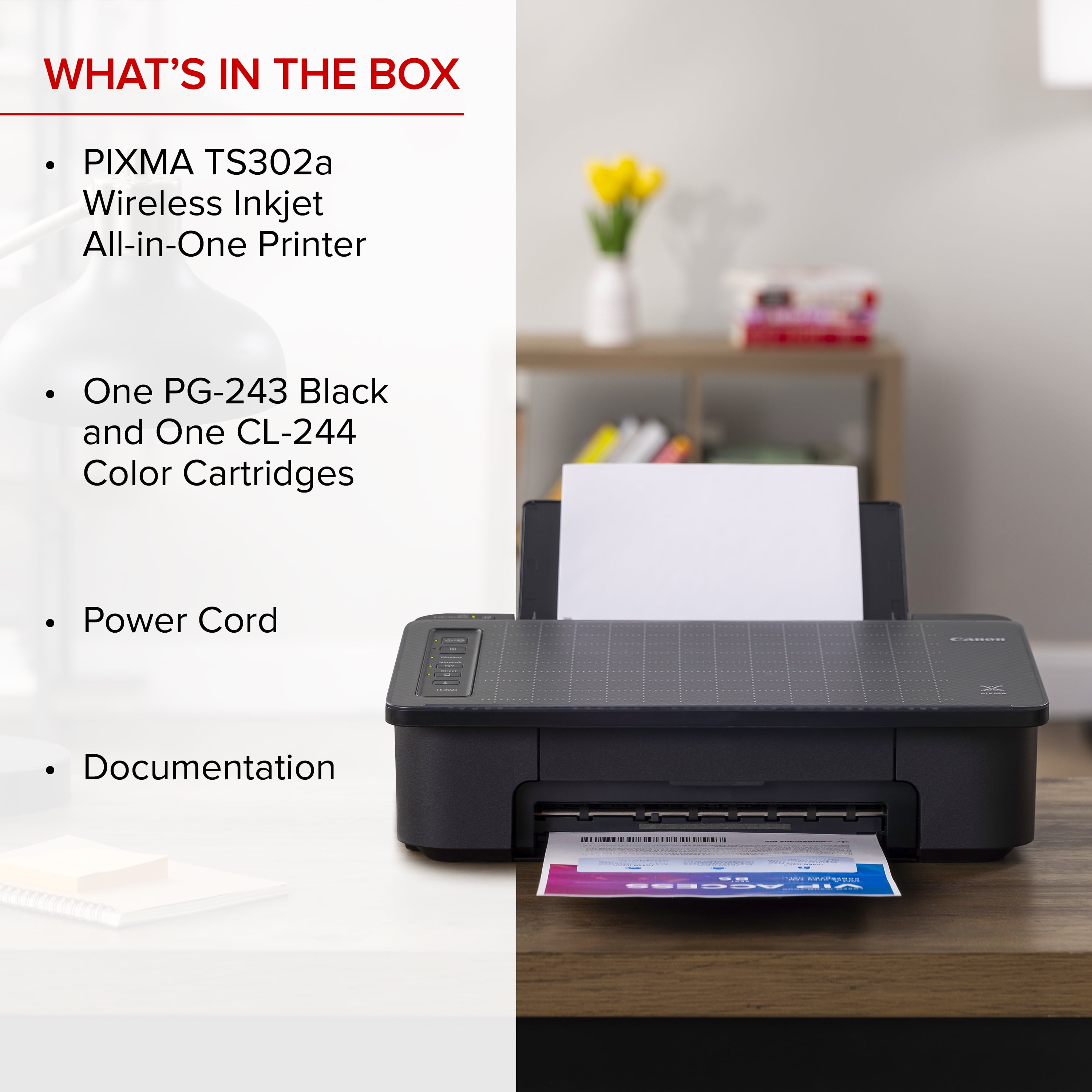 Canon PIXMA TS302a Wireless Inkjet Printer - Image 7