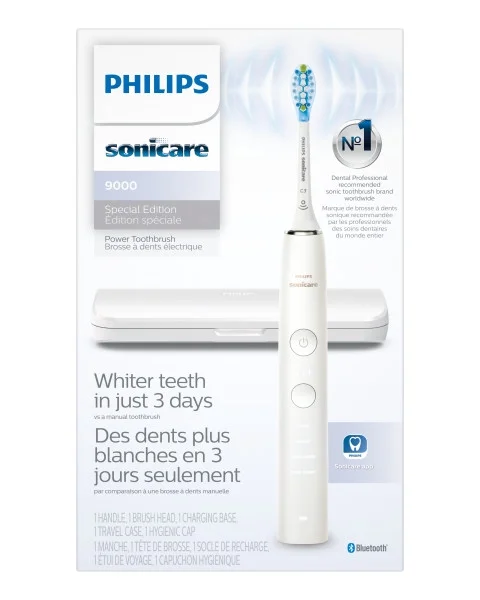 Philips Sonicare DiamondClean 9000 Special Edition Adult Rechargeable Toothbrush, White HX9911/93 - Image 12