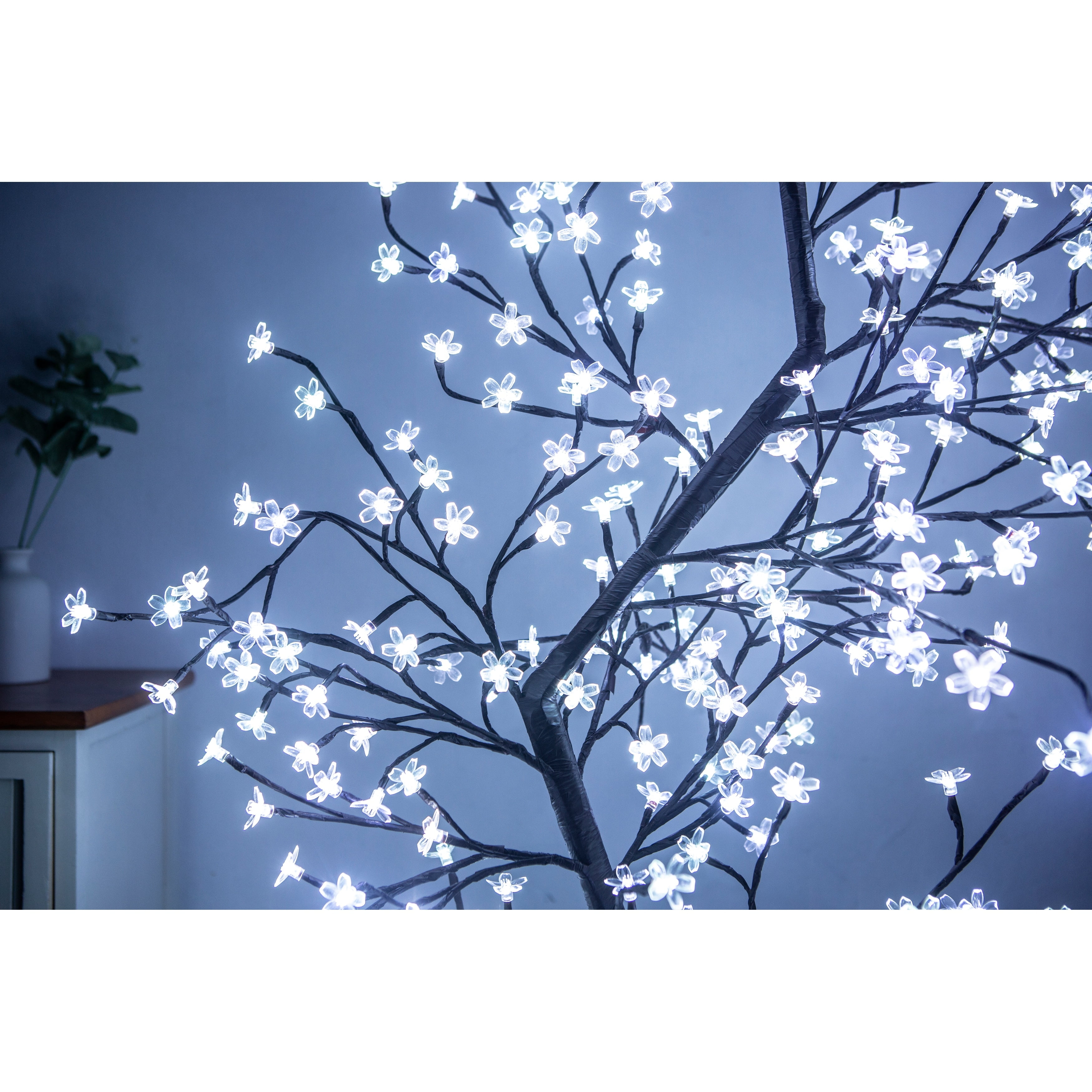 Floral Lights-Outdoor Cherry Tree - 208 Led-Incl 6 Glimmering Lights - N/A - N/A - Image 3