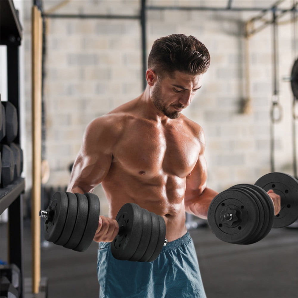 Alden Design 66 LB Dumbbell Set Training Lifting Dumbbells Weight Set,Black - Image 5