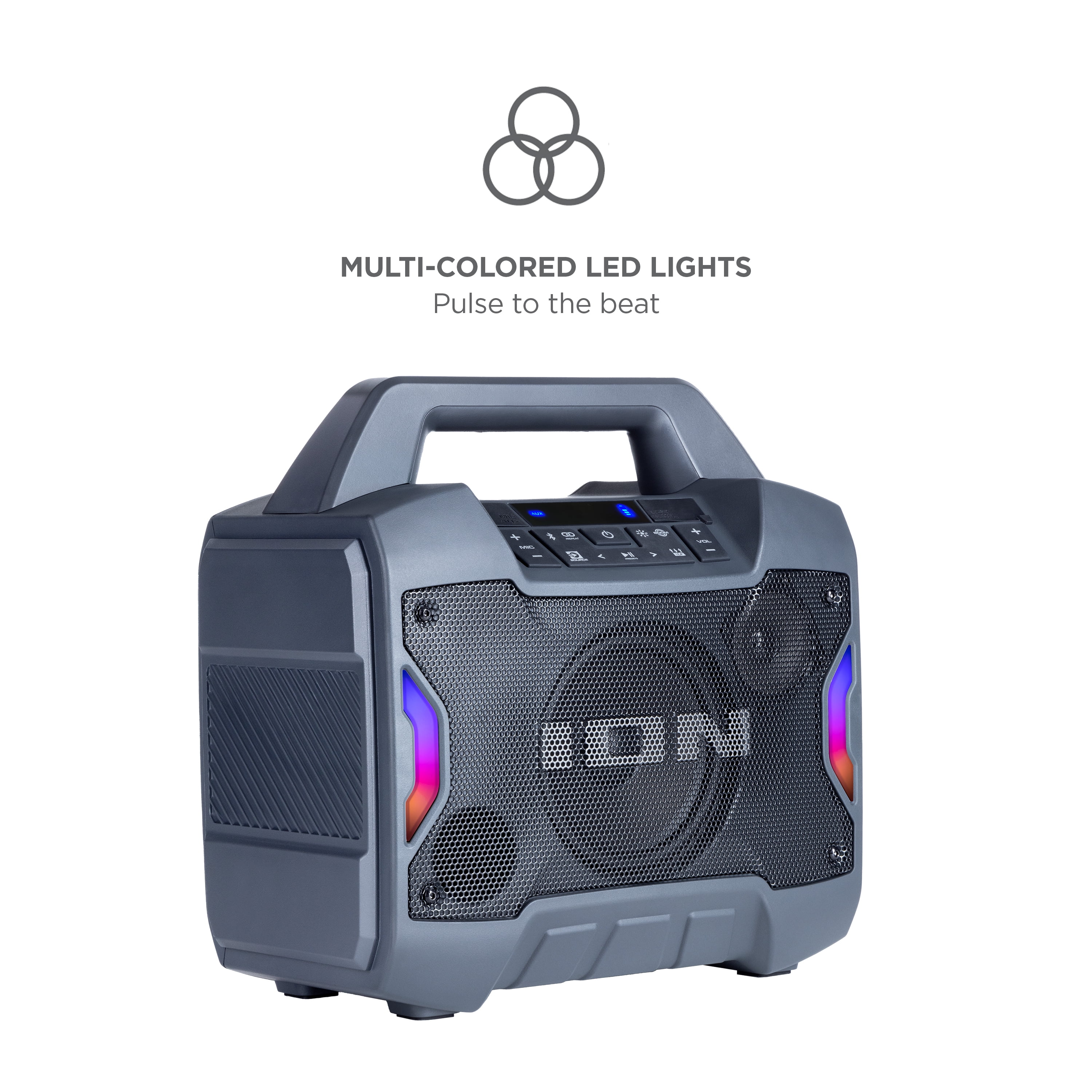 ION Audio Game Day Primetime Portable Rechargeable Speaker with Lights - Image 4