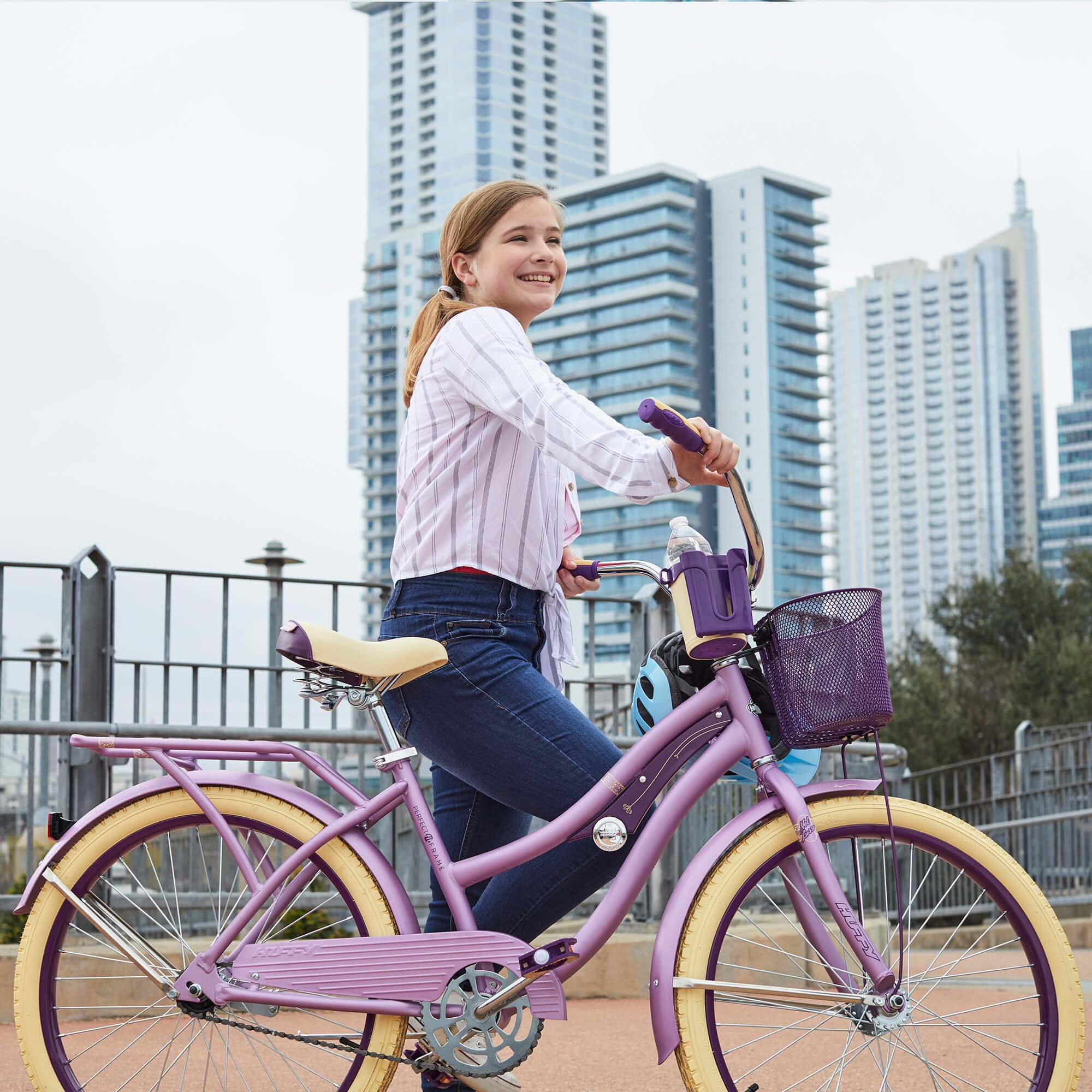 24" Huffy Nel Lusso Girls Cruiser Bicycle, 24" Wheels, Ages 12-19 Years Old, Purple, Cruiser Bike - Image 12