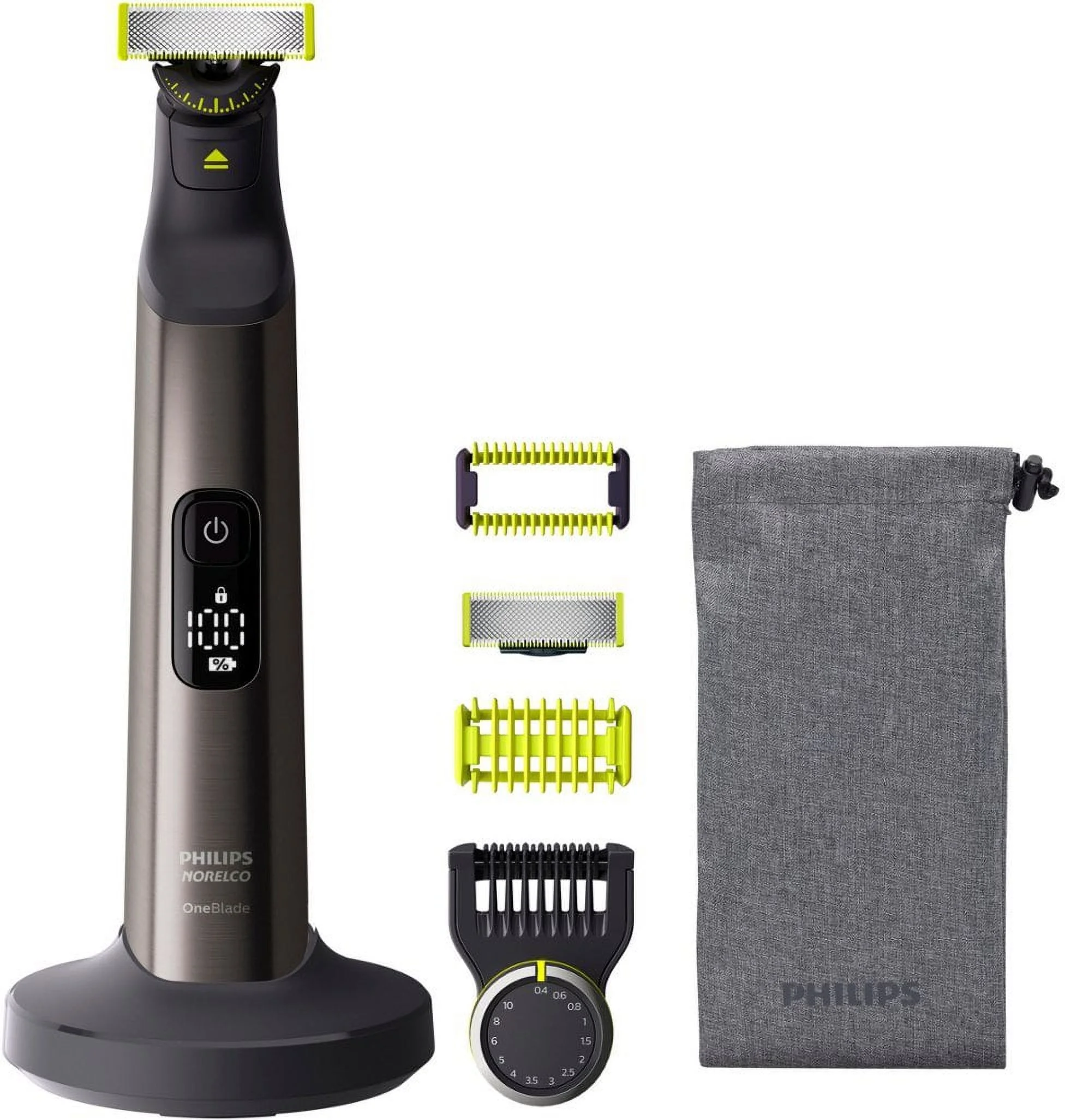 Philips Norelco - OneBlade 360, Pro Face & Body, Hybrid Electric Trimmer and Shaver, QP6551/70 - Chrome - Image 2