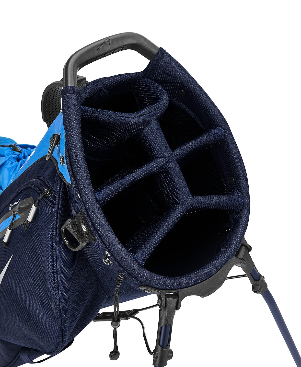 Nike Air Sport Stand Golf Bag, Midnight Navy/Photo Blue/Metallic Chrome - Image 3
