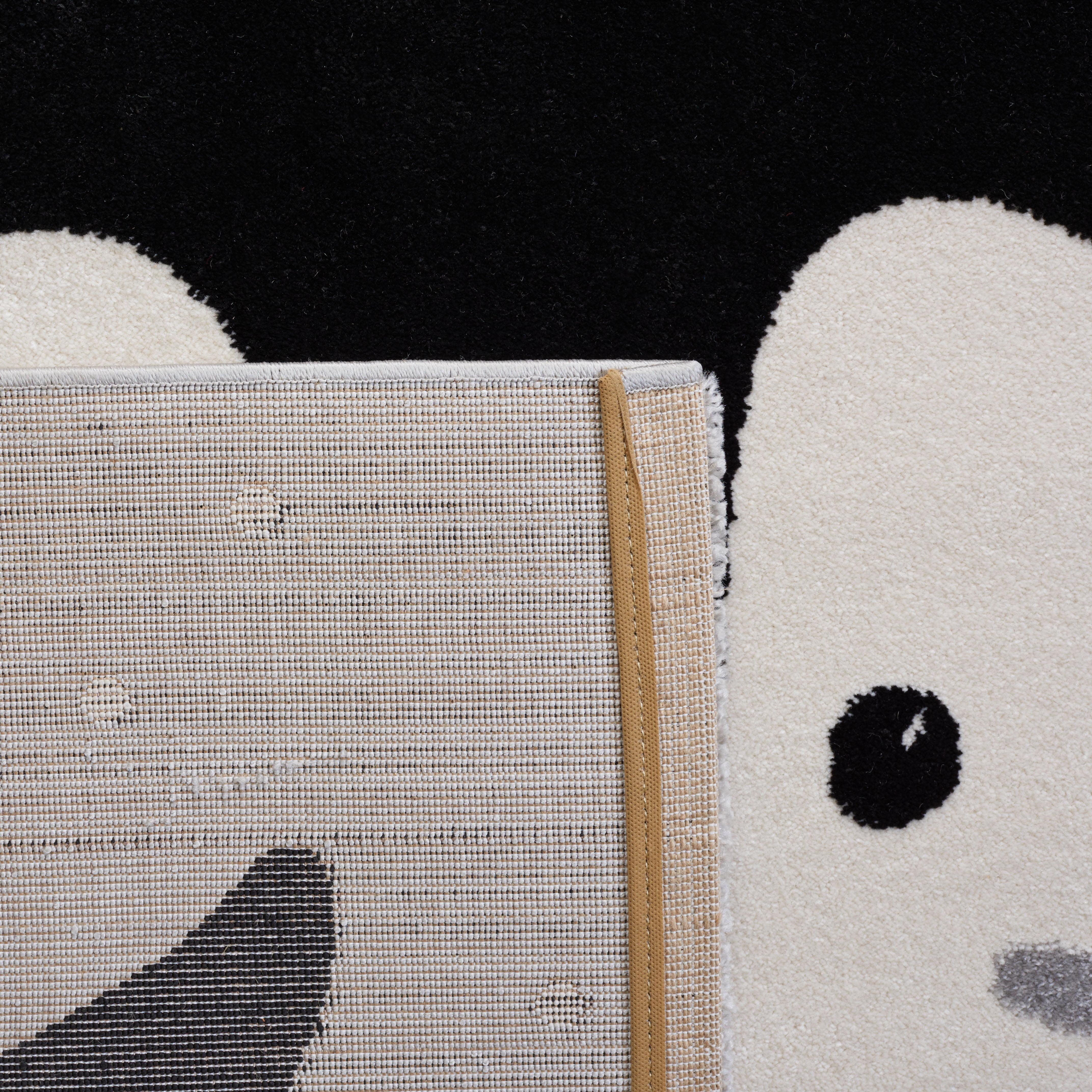 SAFAVIEH Carousel Kids Penguin in the Snow Area Rug, Light Gray/Black, 5'3" x 7'6" - Image 6