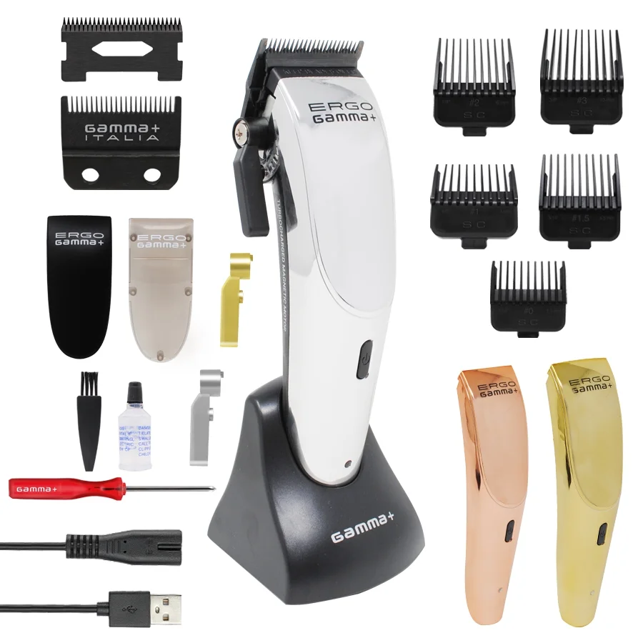 GAMMA+ Ergo Professional Microchipped Magnetic Motor Modular Cordless Hair Clipper - Image 8