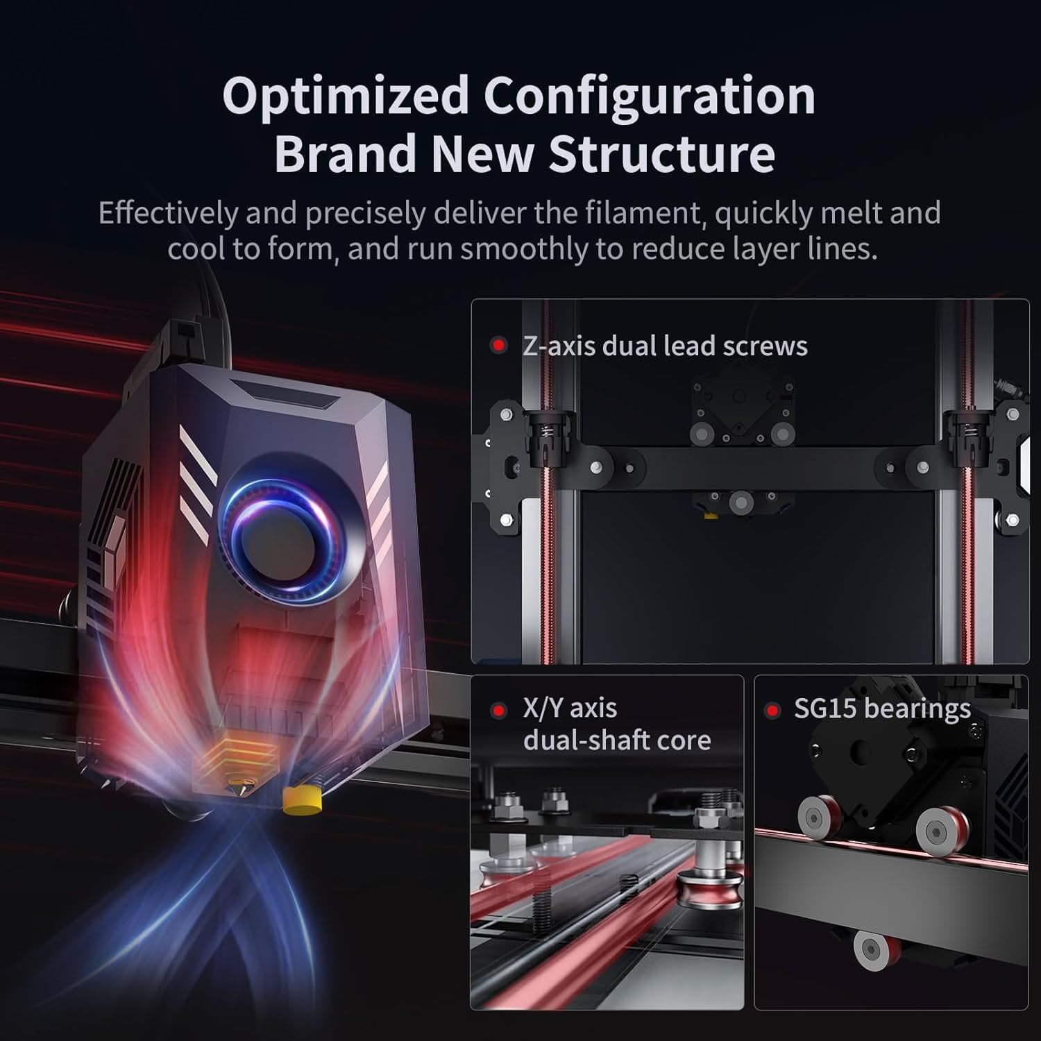 ANYCUBIC 3D Printer Kobra 2 Pro,500mm/s High Speed 3D Printer,Upgraded LeviQ 2.0 Auto Leveling Smart Z-Offset,DIY Print Volume 220*220*250mm - Image 4