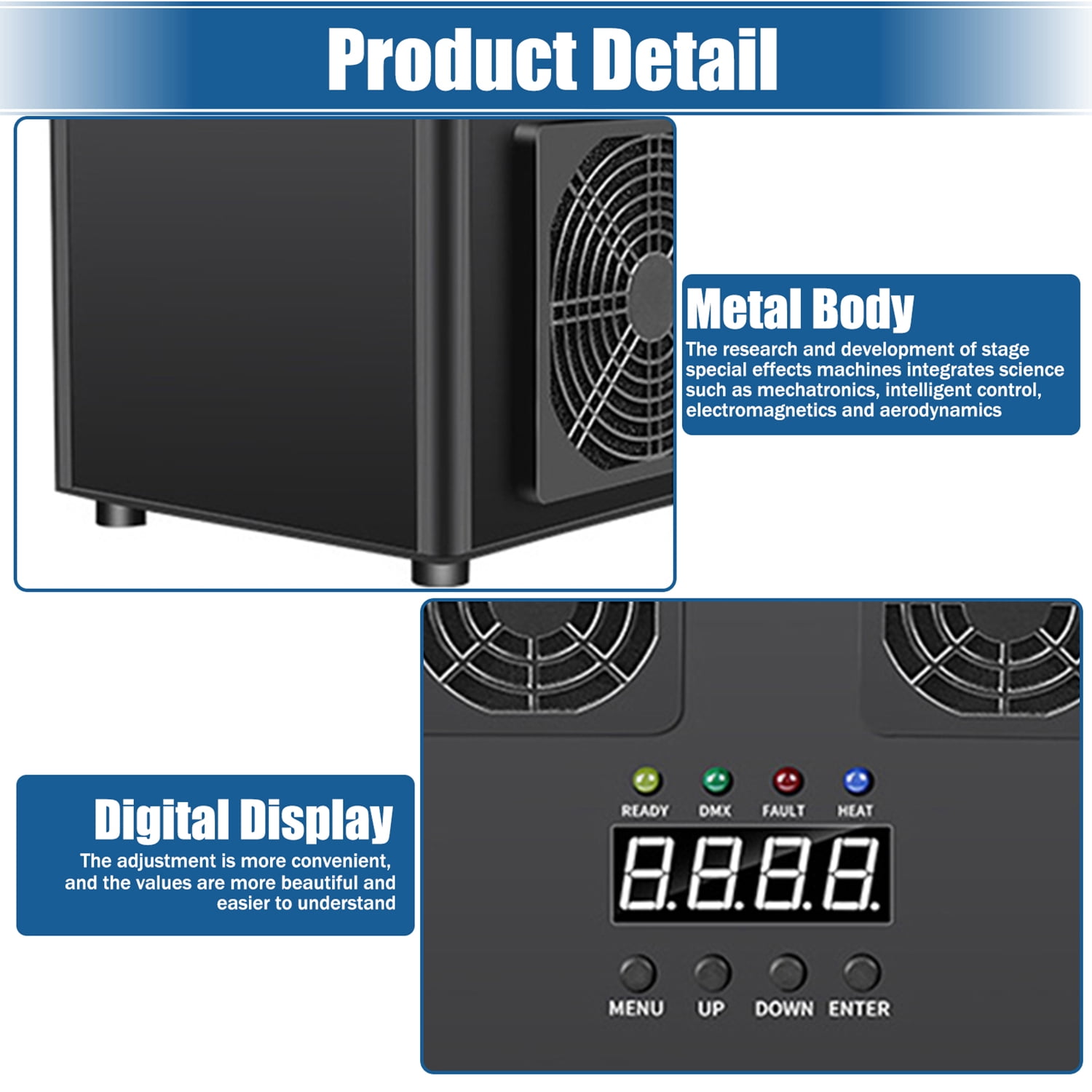 Otufan 700W Cold Spark Machine Sparklers Machine for Wedding DMX Firework Machine Smart Stage Special Effect Machine for Wedding Party DJ Disco, Black - Image 8